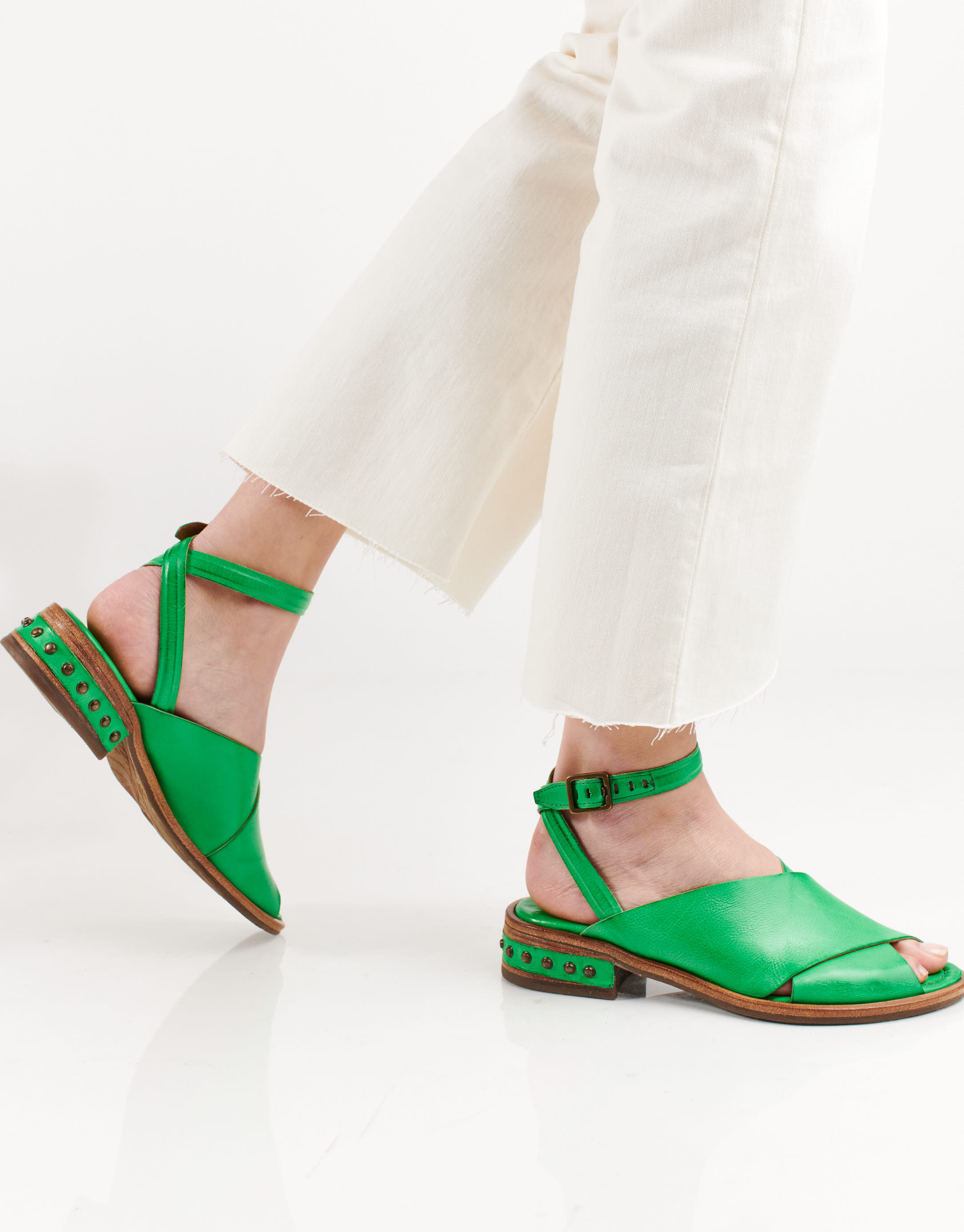 נעלי נשים - A.S. 98 - סנדלי איקס  GEA SAND - ירוק2
