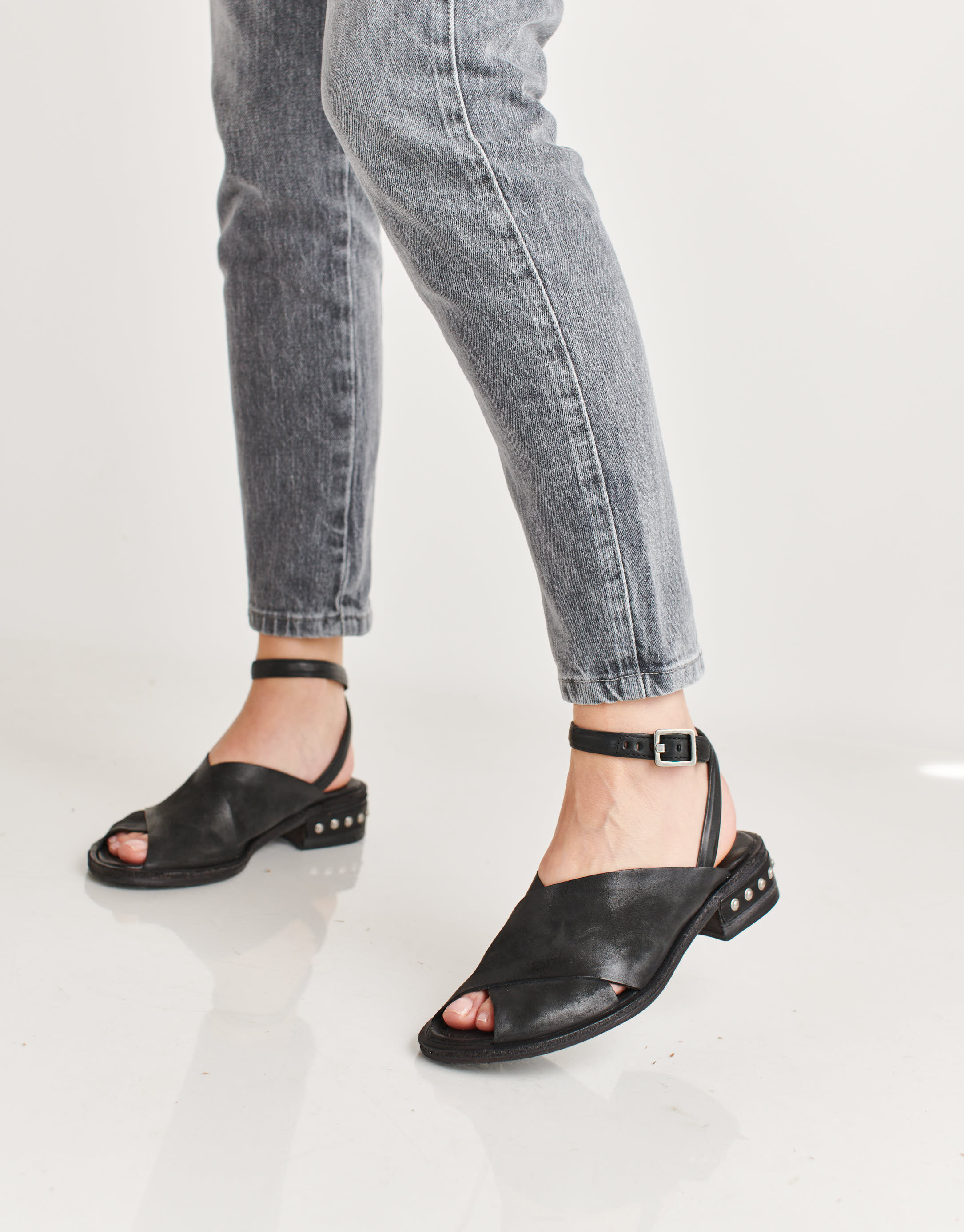 נעלי נשים - A.S. 98 - סנדלי איקס  GEA SAND - שחור2