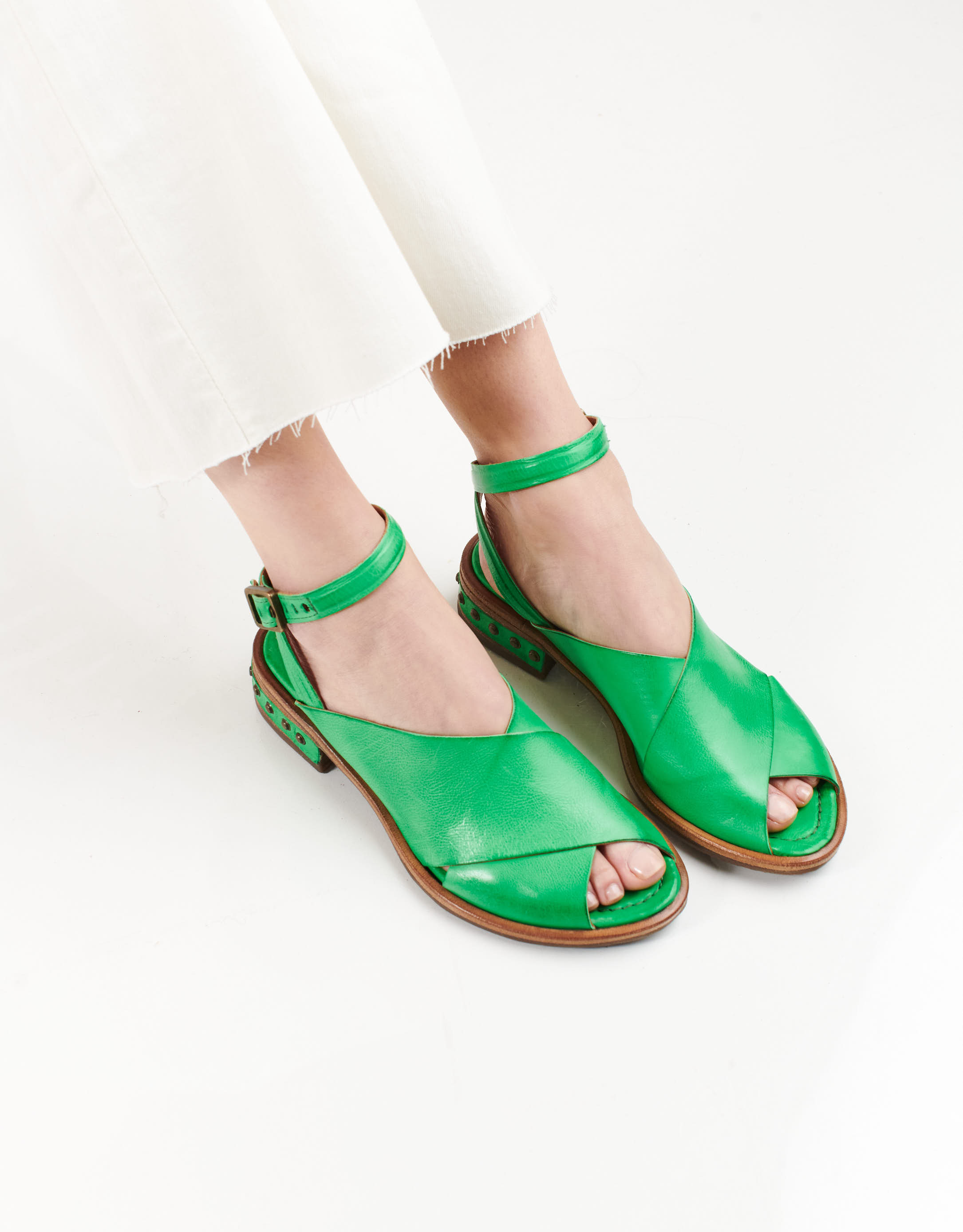 נעלי נשים - A.S. 98 - סנדלי איקס  GEA SAND - ירוק3