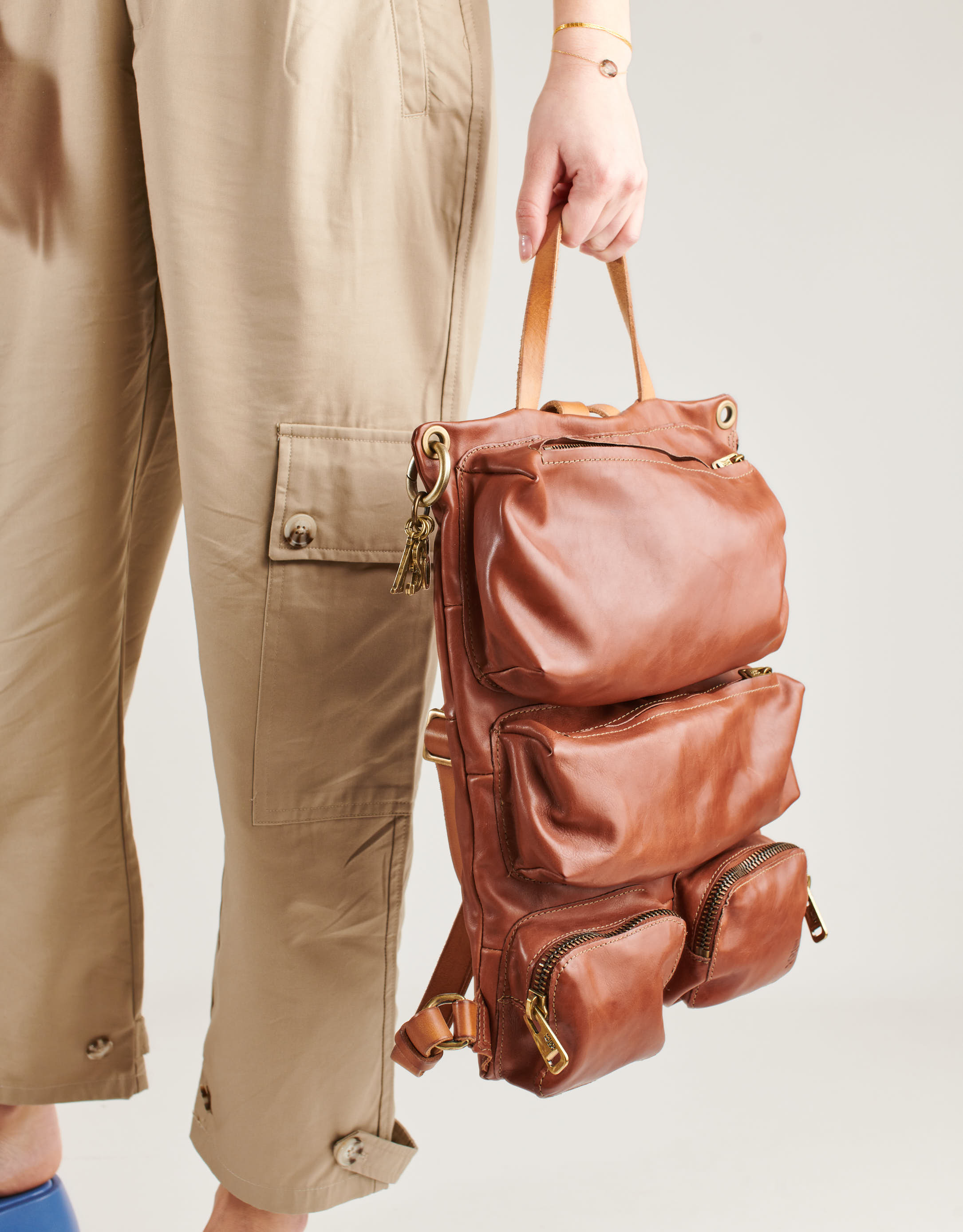 A.S. 98 - תיק גב LETIZIA - חום בהיר2