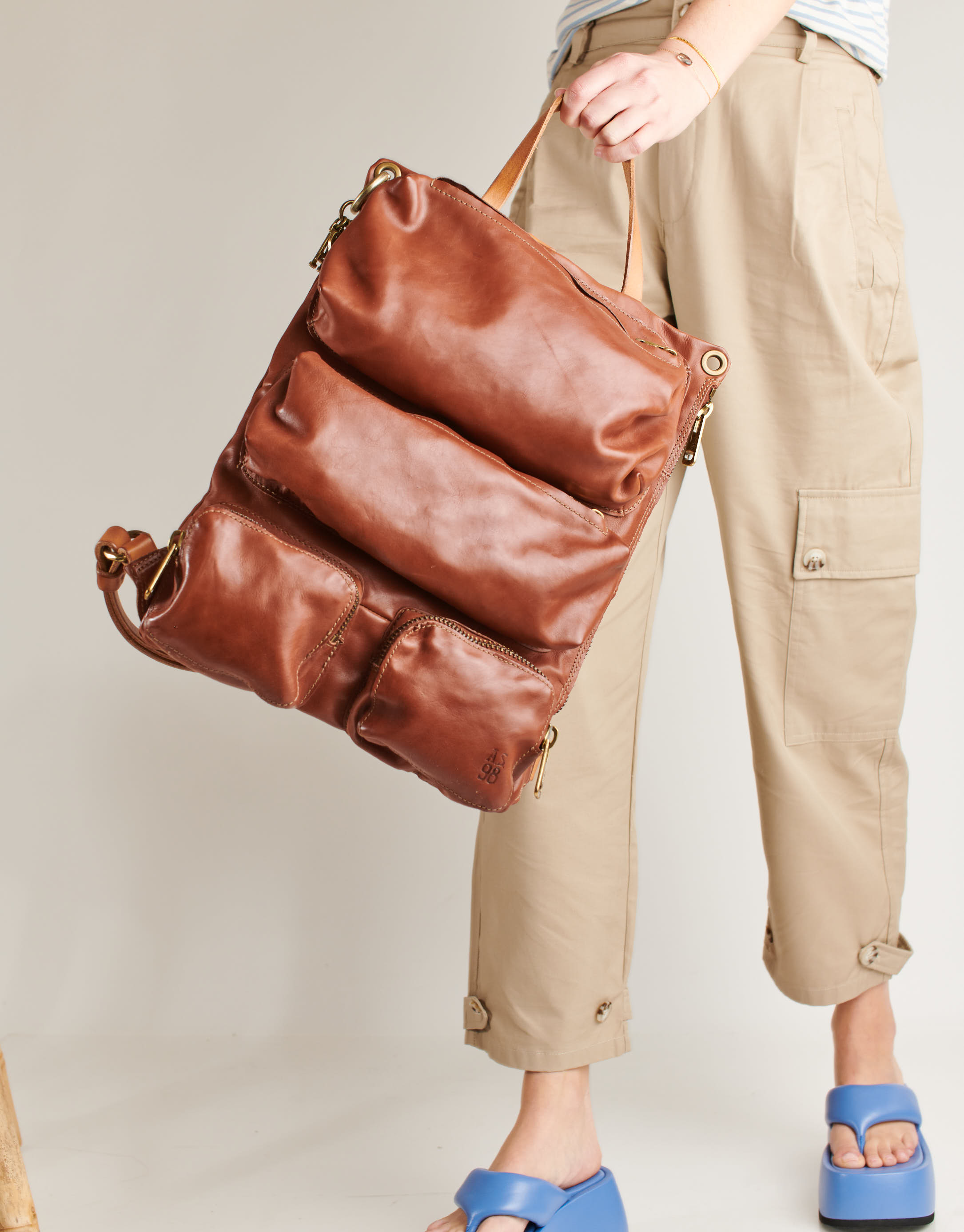 A.S. 98 - תיק גב LETIZIA - חום בהיר3