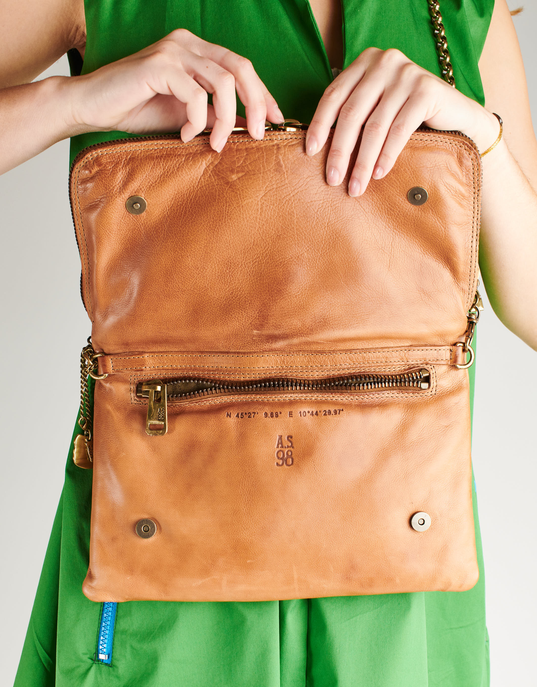 נעלי נשים - A.S. 98 - תיק ערב ELEONORA - קאמל4