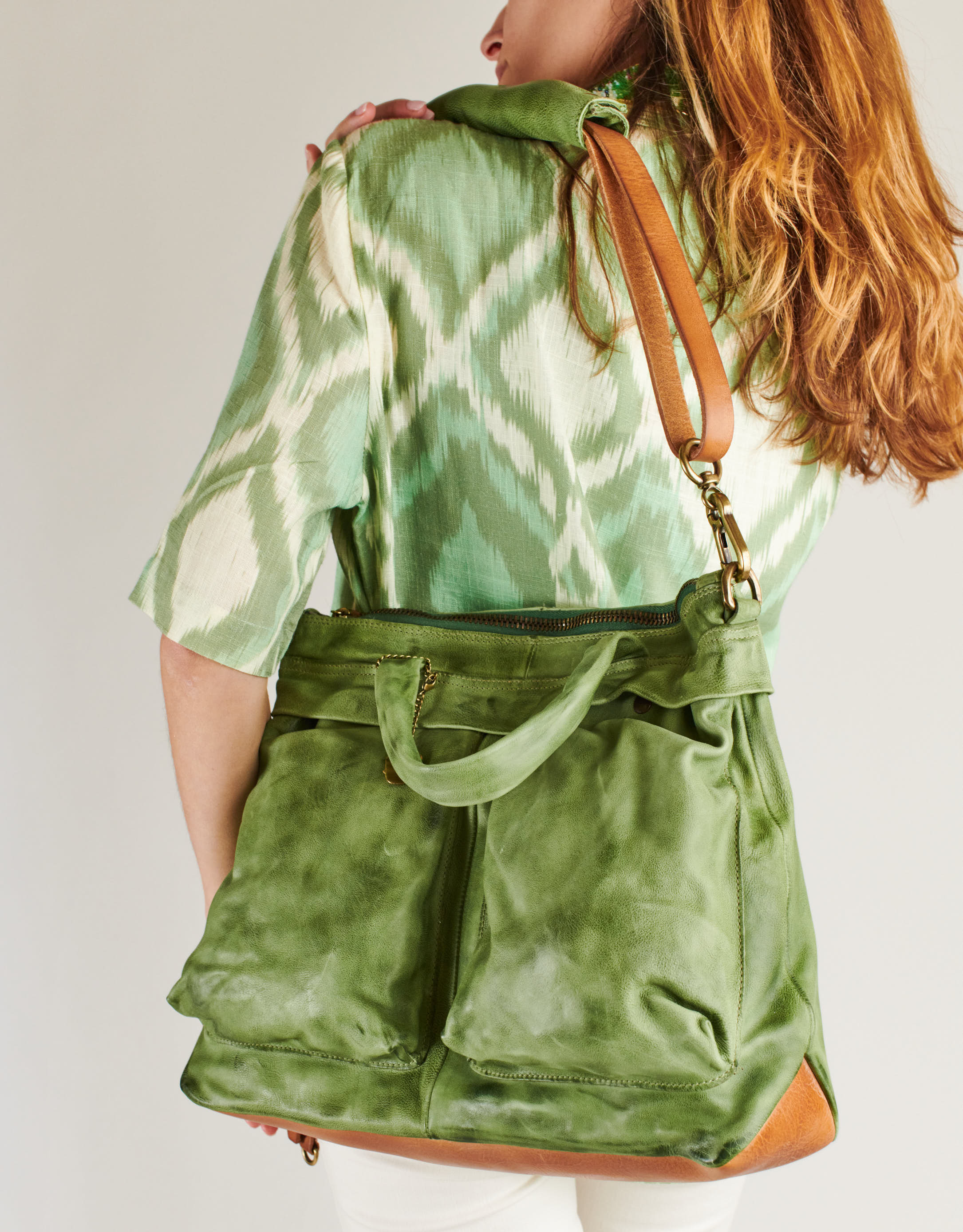 נעלי נשים - A.S. 98 - תיק צד ANTHEA - ירוק