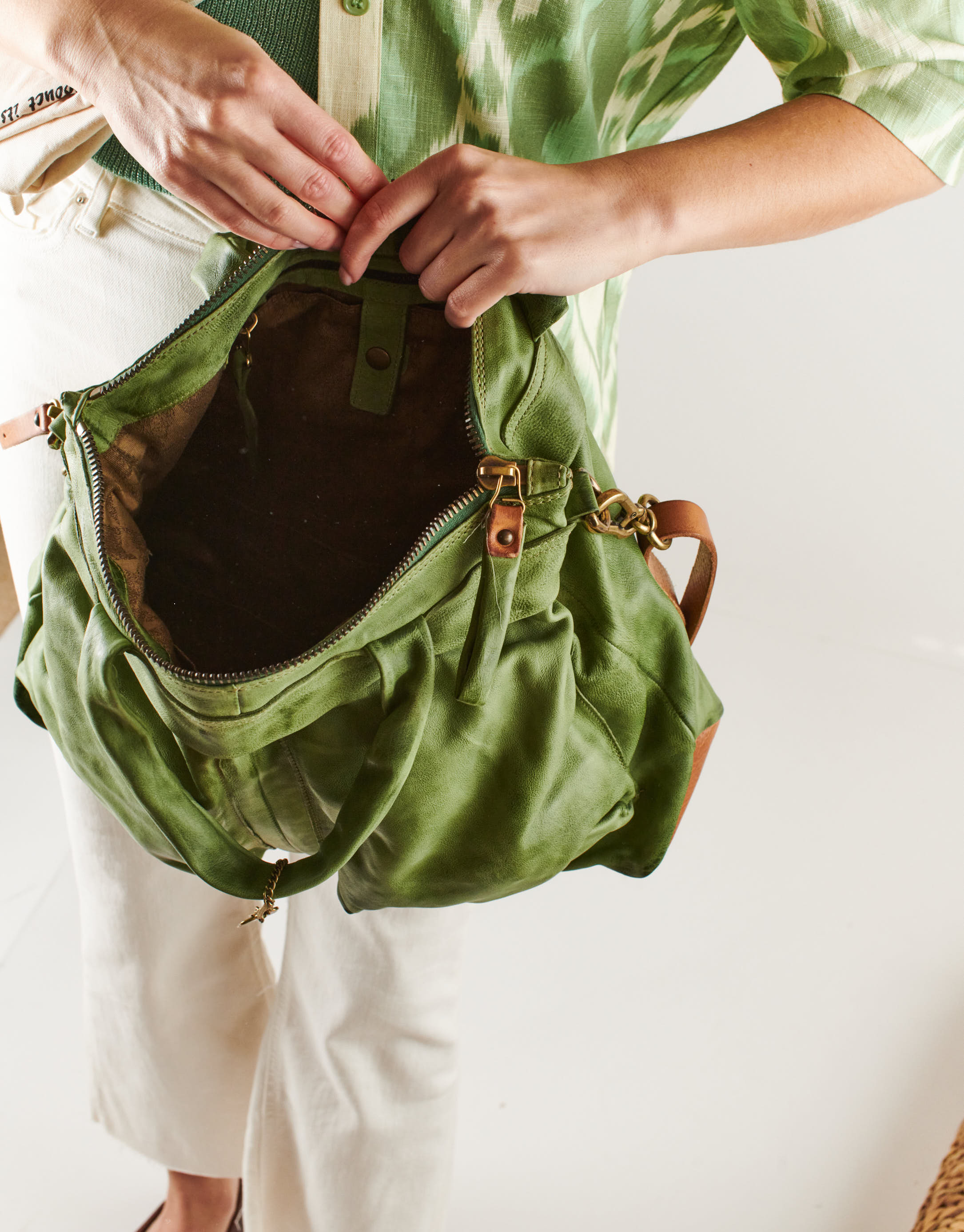 נעלי נשים - A.S. 98 - תיק צד ANTHEA - ירוק4