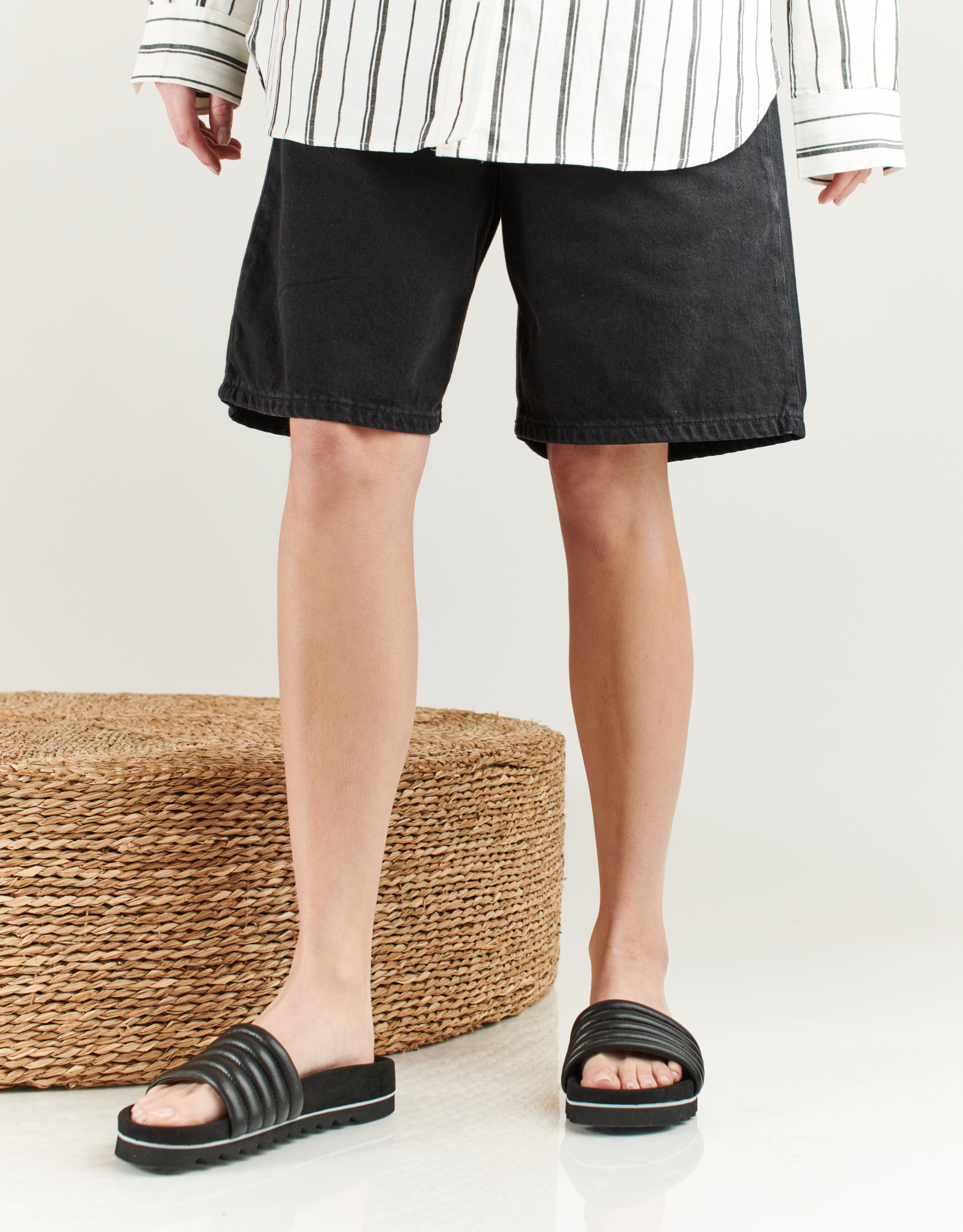 נעלי נשים - Rollie - כפכפים SLIDE TOOTH - שחור2