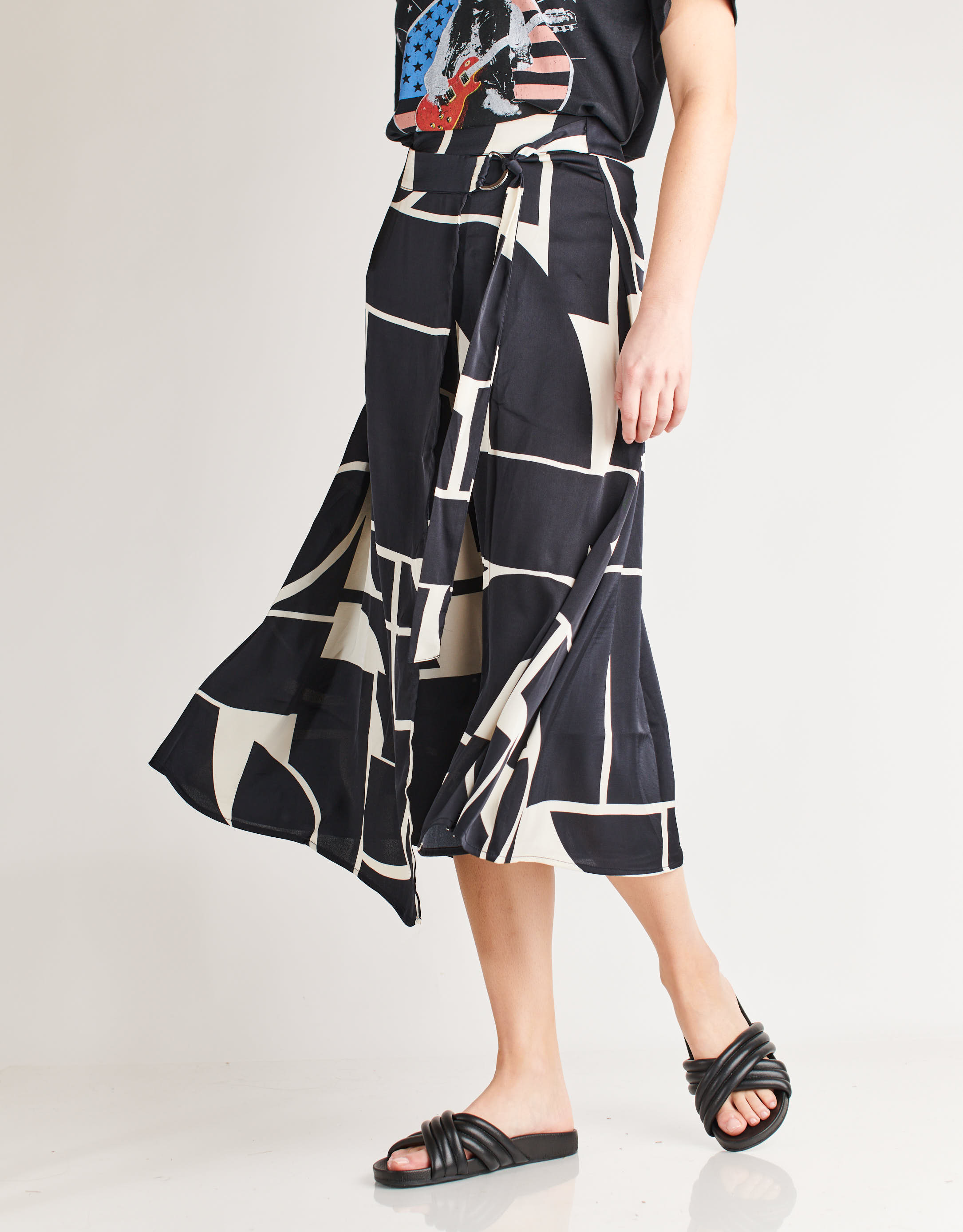 נעלי נשים - Rollie - כפכפים TIDE CROSS PADDED - שחור2