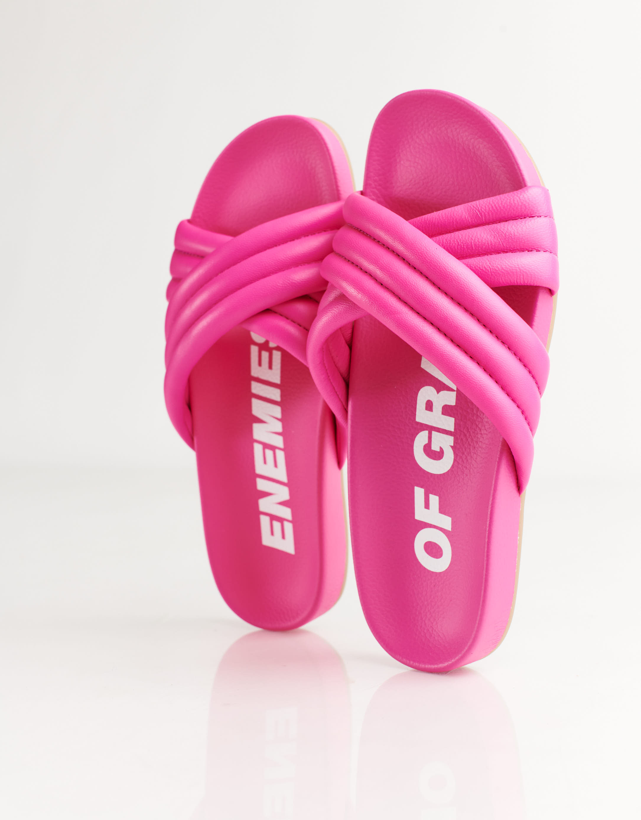 נעלי נשים - Rollie - כפכפים TIDE CROSS PADDED - פוקסיה2