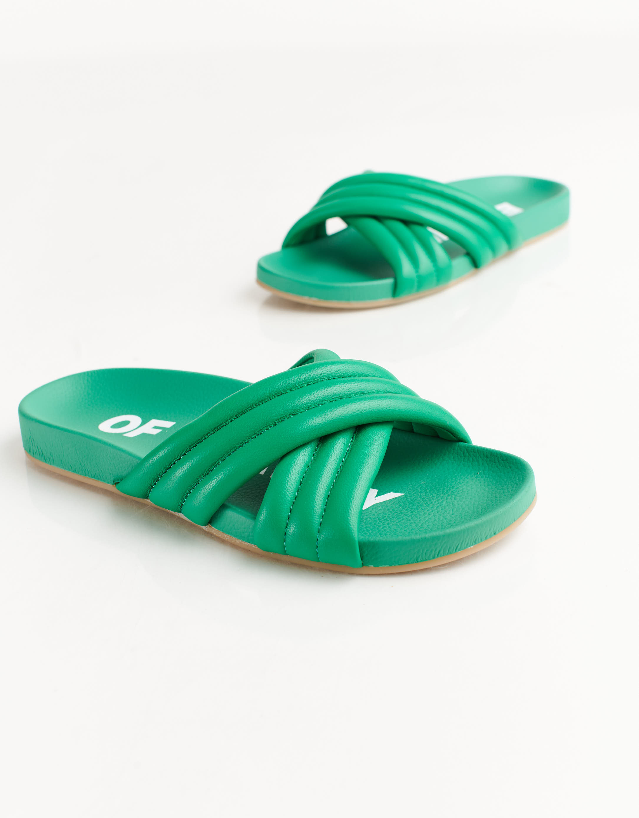 נעלי נשים - Rollie - כפכפים TIDE CROSS PADDED - ירוק3