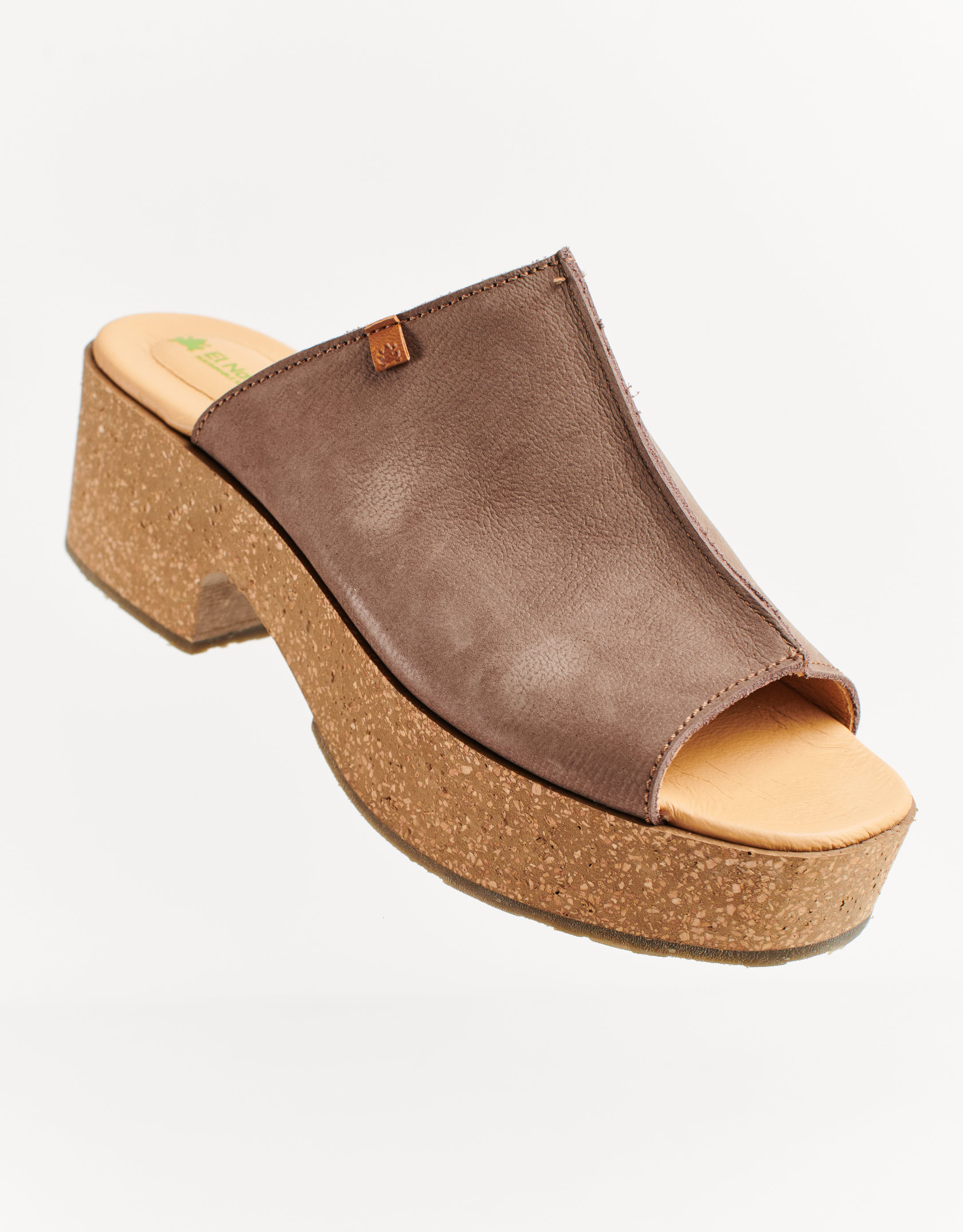 נעלי נשים - El Naturalista - כפכפי פלטפורמה ARBEQUINA - אפור4