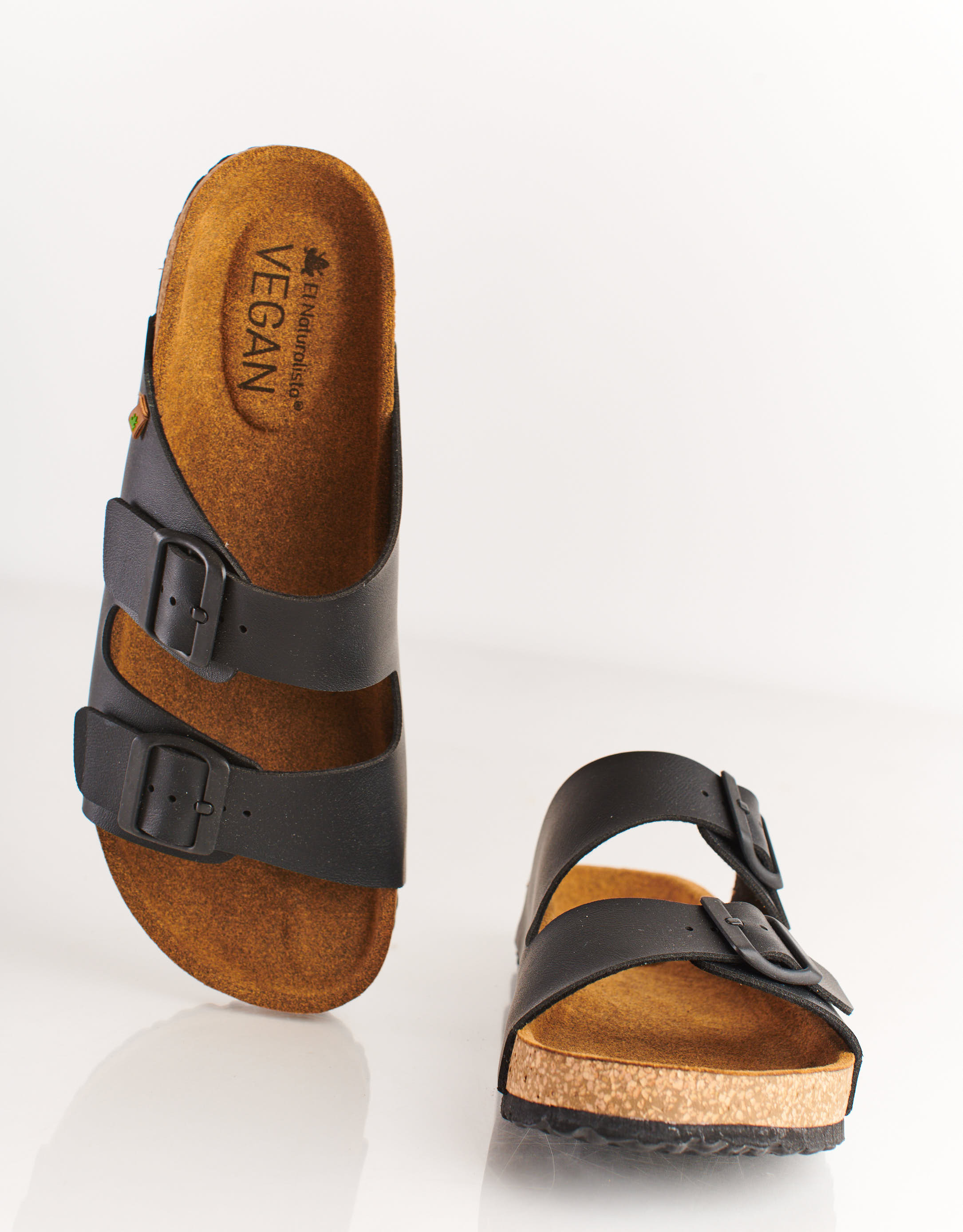 נעלי גברים - El Naturalista - כפכפי WARAJI VEGAN - שחור1