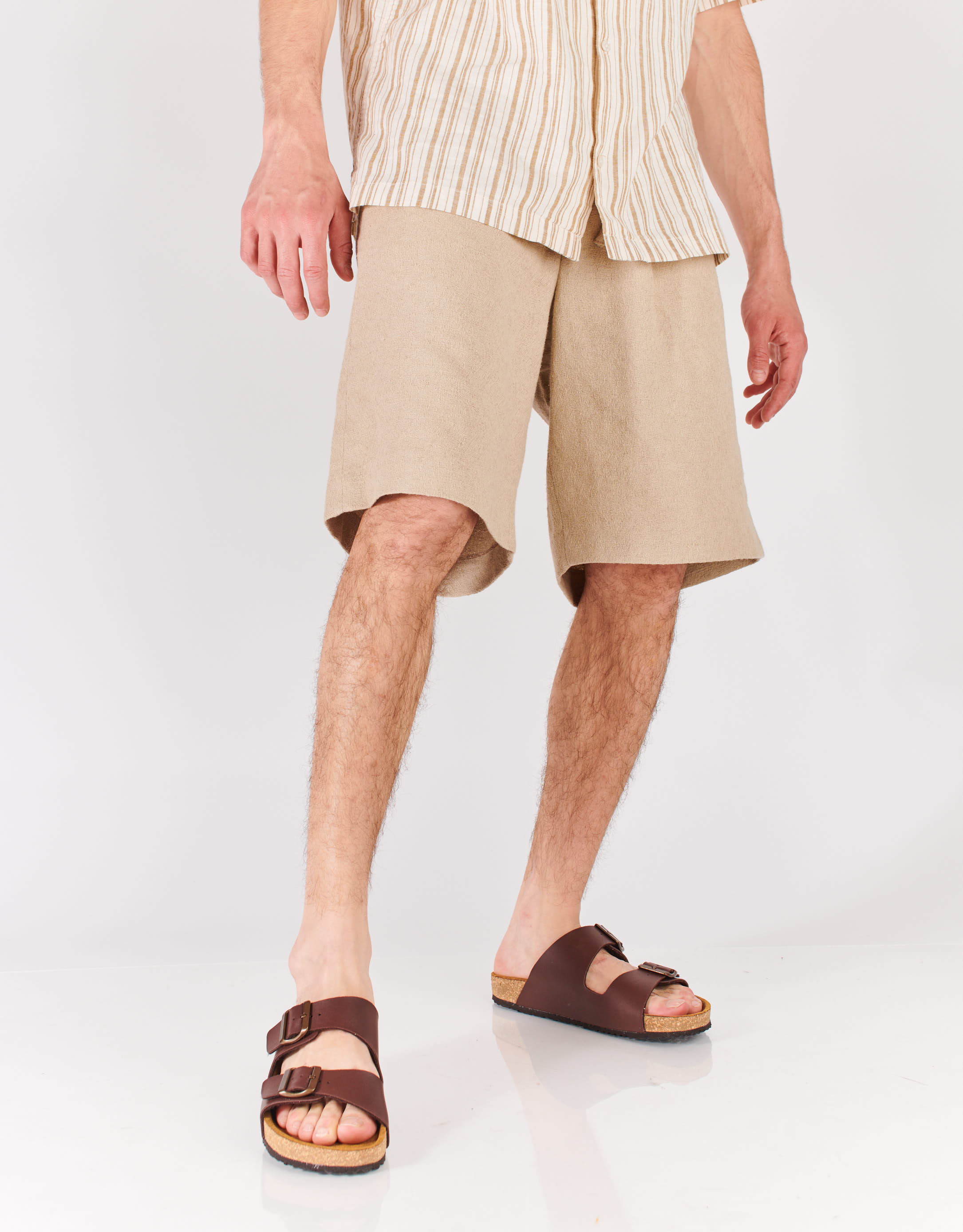 נעלי גברים - El Naturalista - כפכפי WARAJI VEGAN - חום1