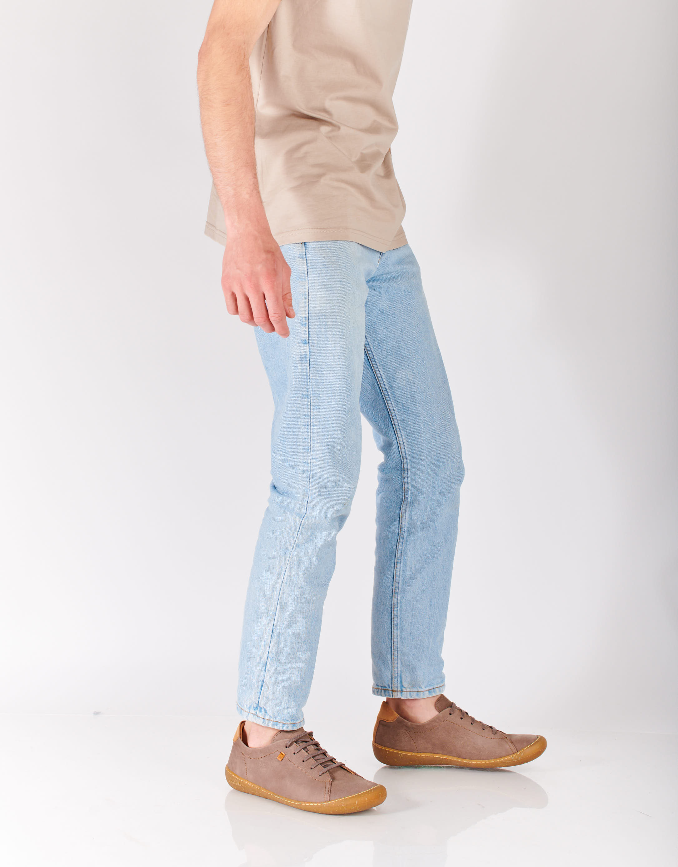 נעלי גברים - El Naturalista - נעלי עור עם שרוכים PAWIKA - אפור2