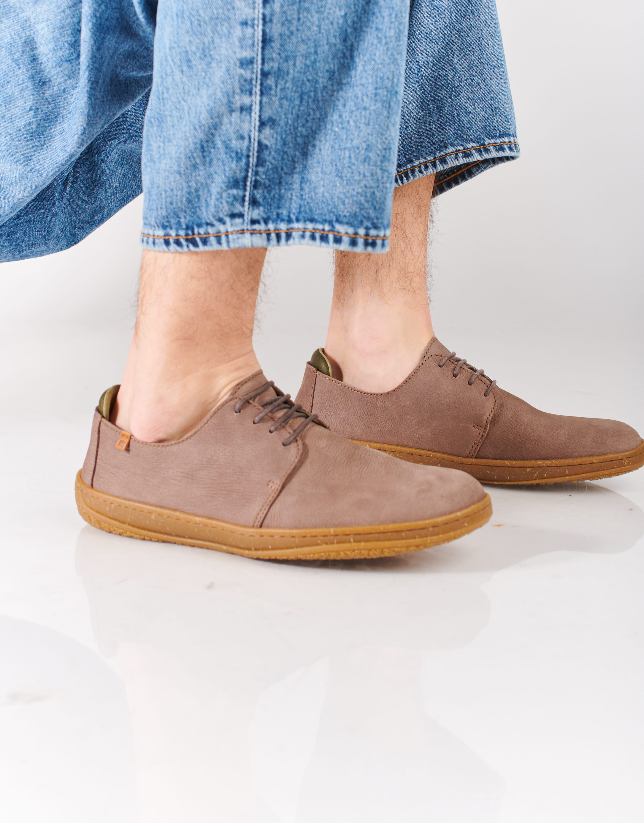 נעלי גברים - El Naturalista - נעלי עור AMAZONAS - אפור4