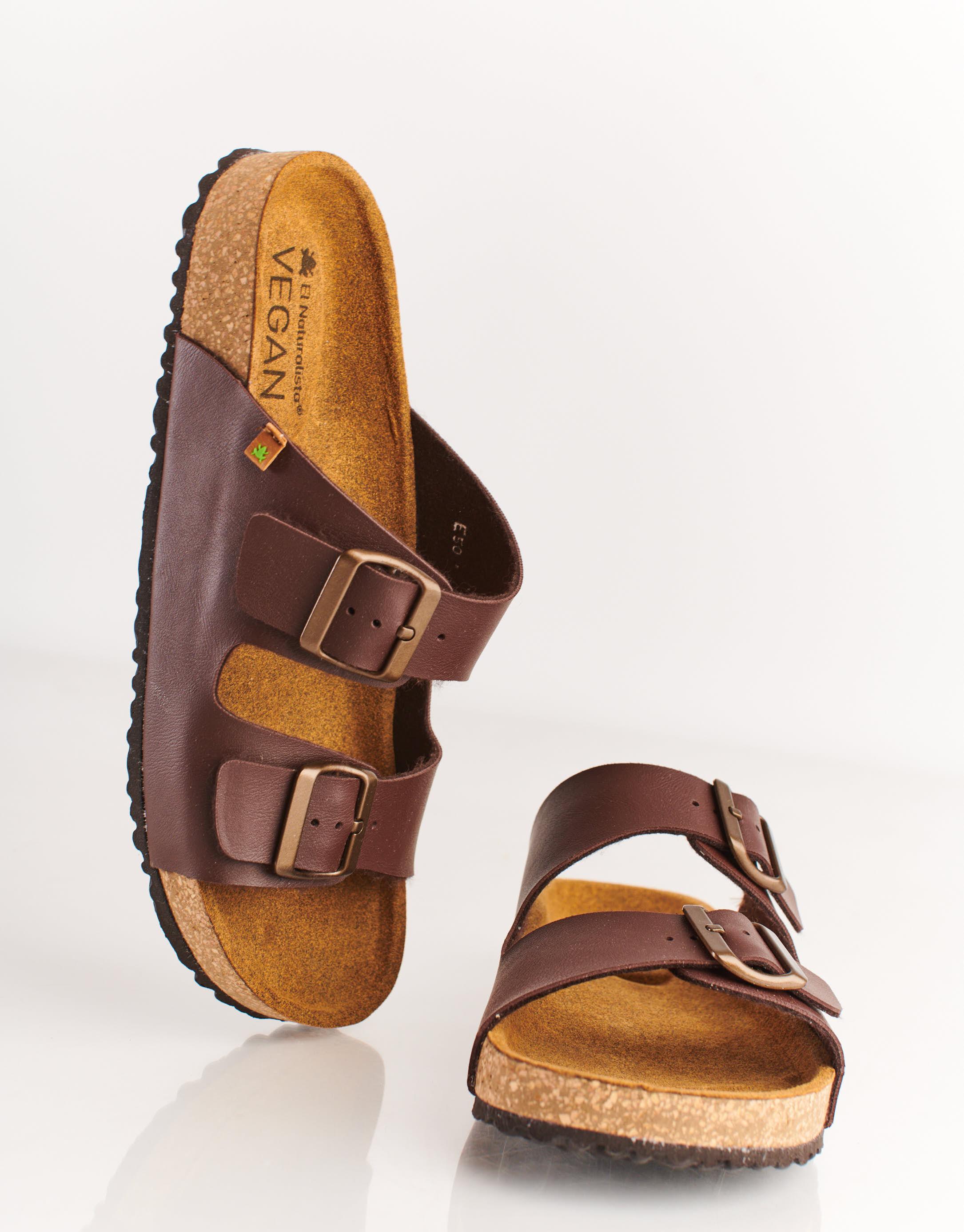 נעלי גברים - El Naturalista - כפכפי WARAJI VEGAN - חום3