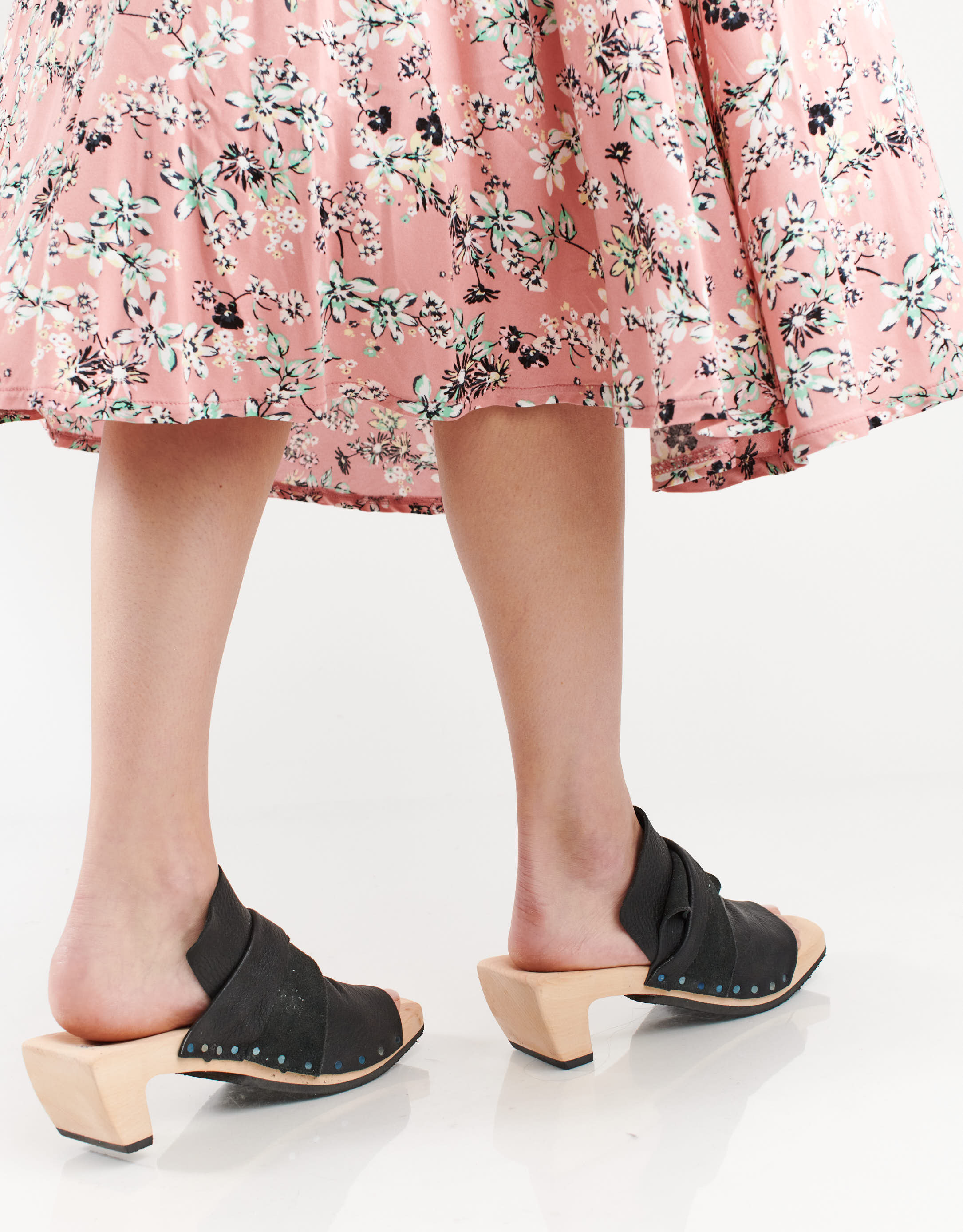 נעלי נשים - Trippen - כפכפי עץ PLANT - שחור3