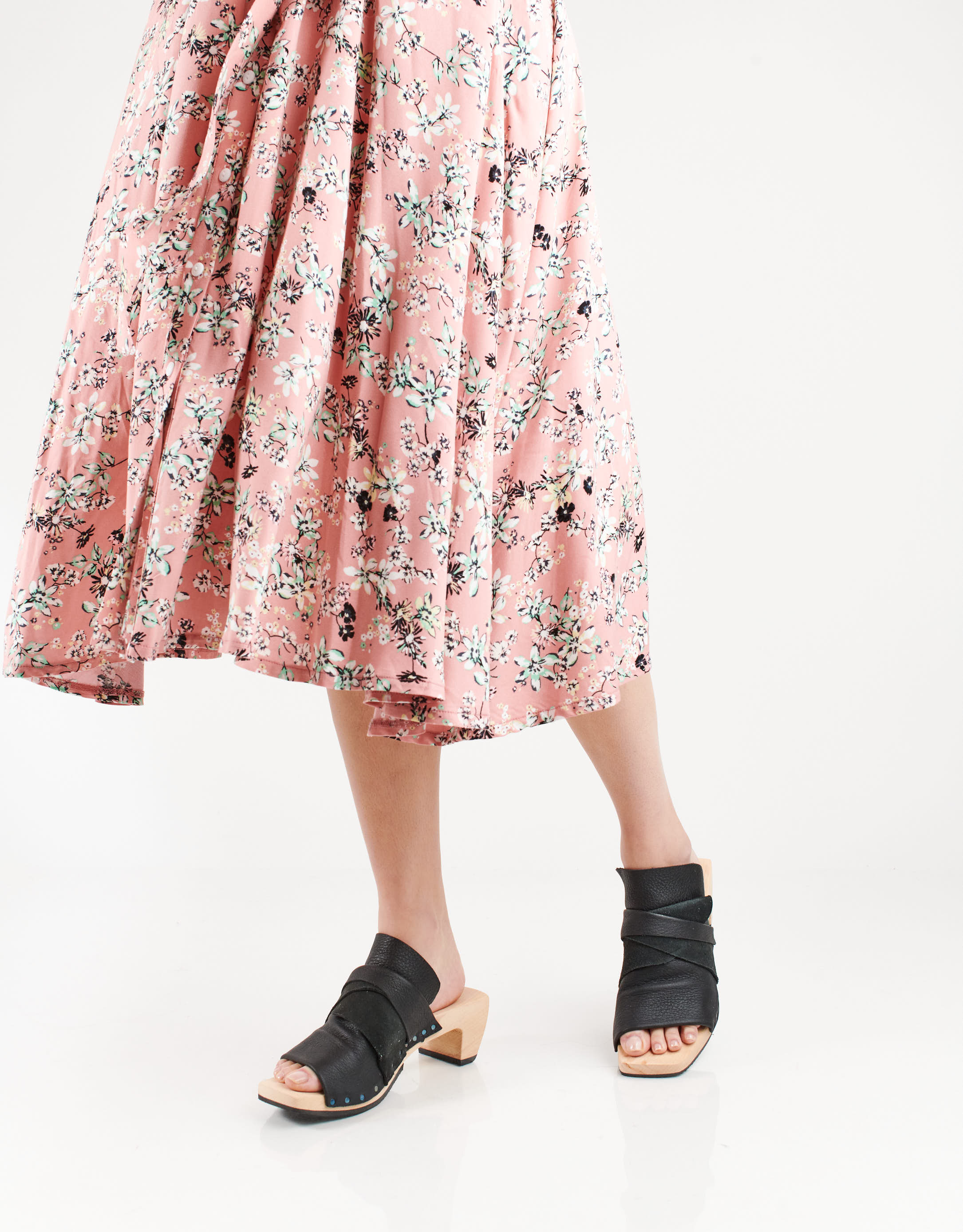 נעלי נשים - Trippen - כפכפי עץ PLANT - שחור4