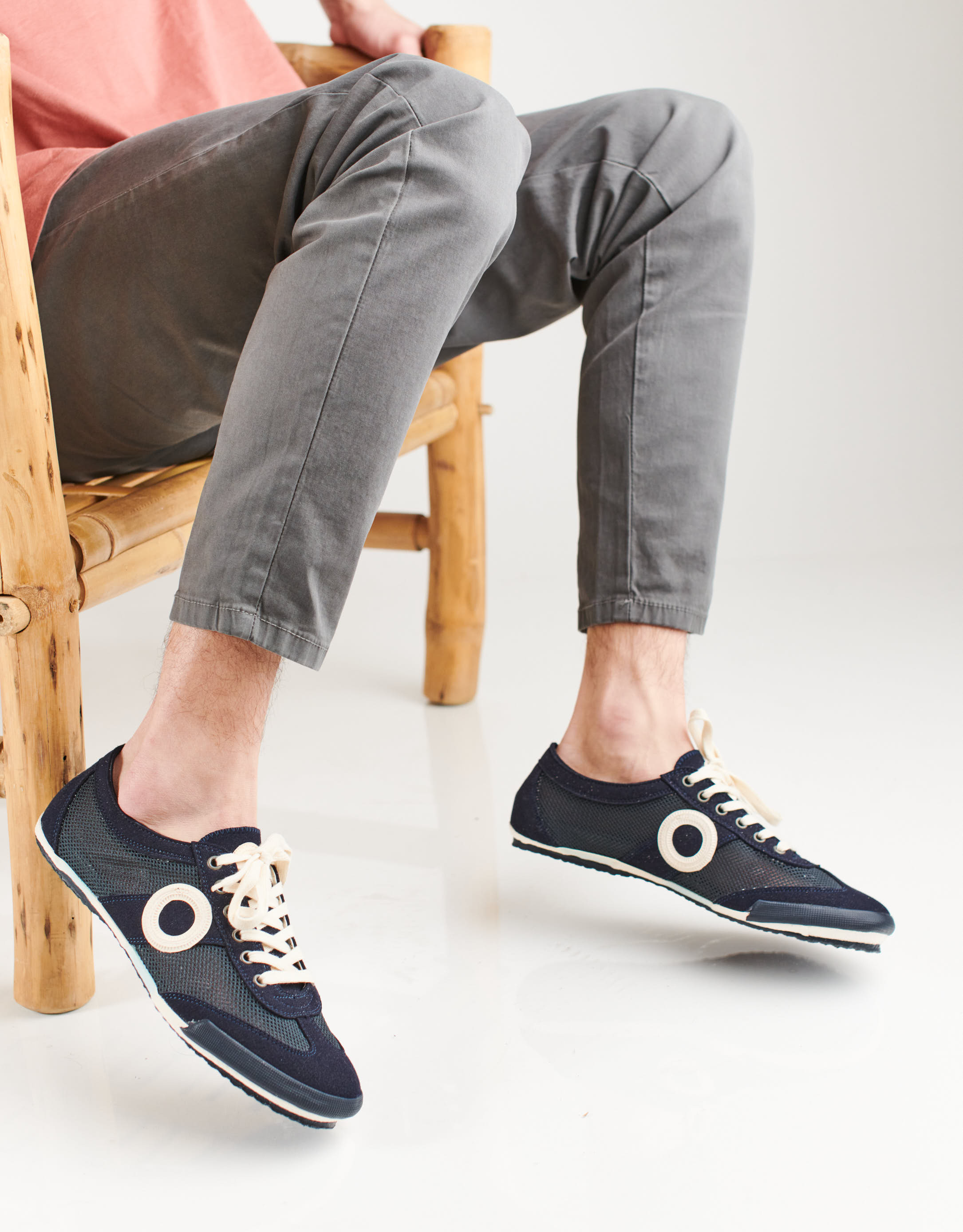 נעלי גברים - Aro - סניקרס JOANETA VEGAN - כחול כהה2