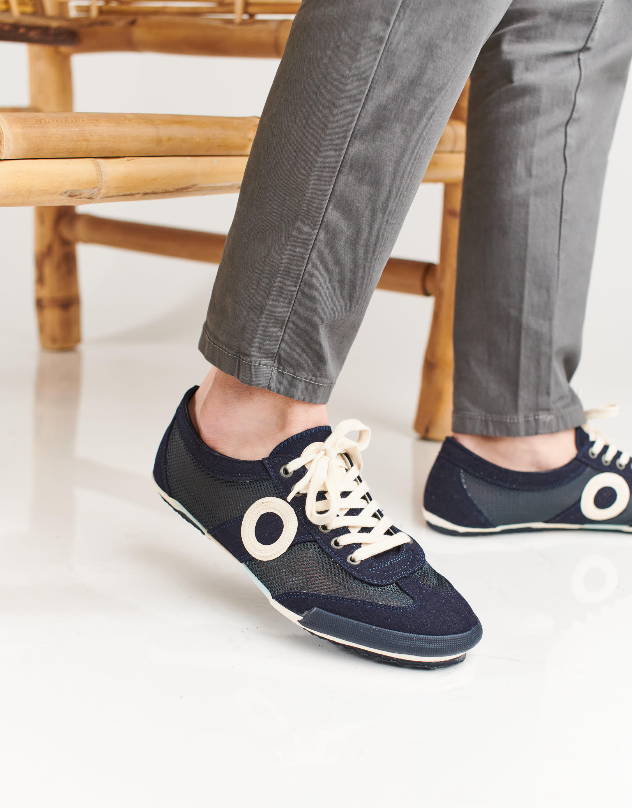 נעלי גברים - Aro - סניקרס JOANETA VEGAN - כחול כהה3