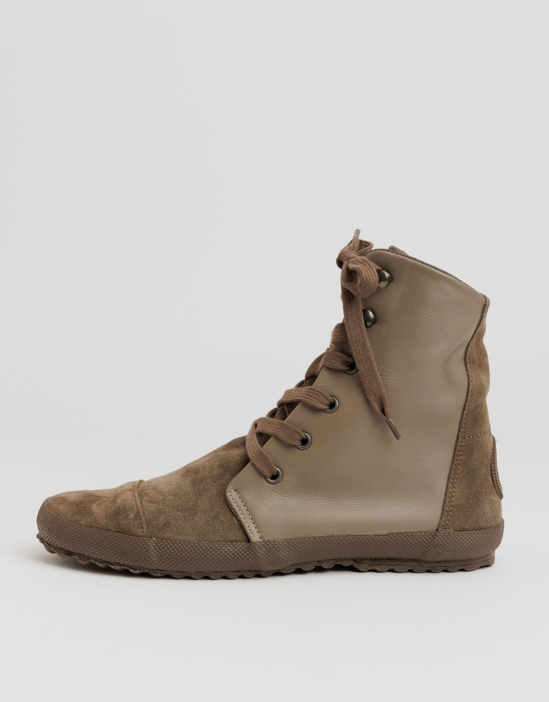 נעלי נשים - Aro - מגפונים עם שרוכים GUS - חום בהיר2