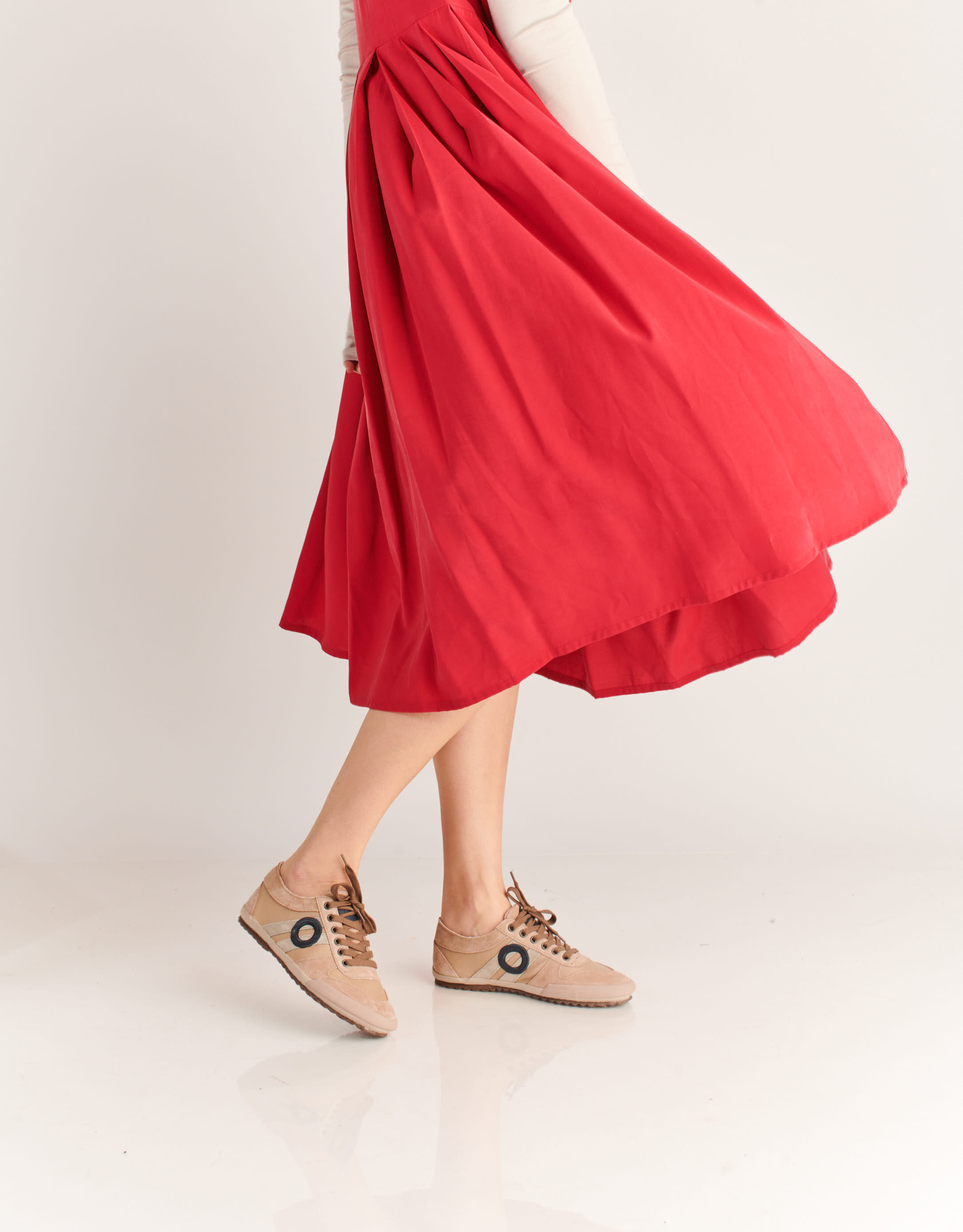 נעלי נשים - Aro - סניקרס נמוכות מעור IDO - בז'4