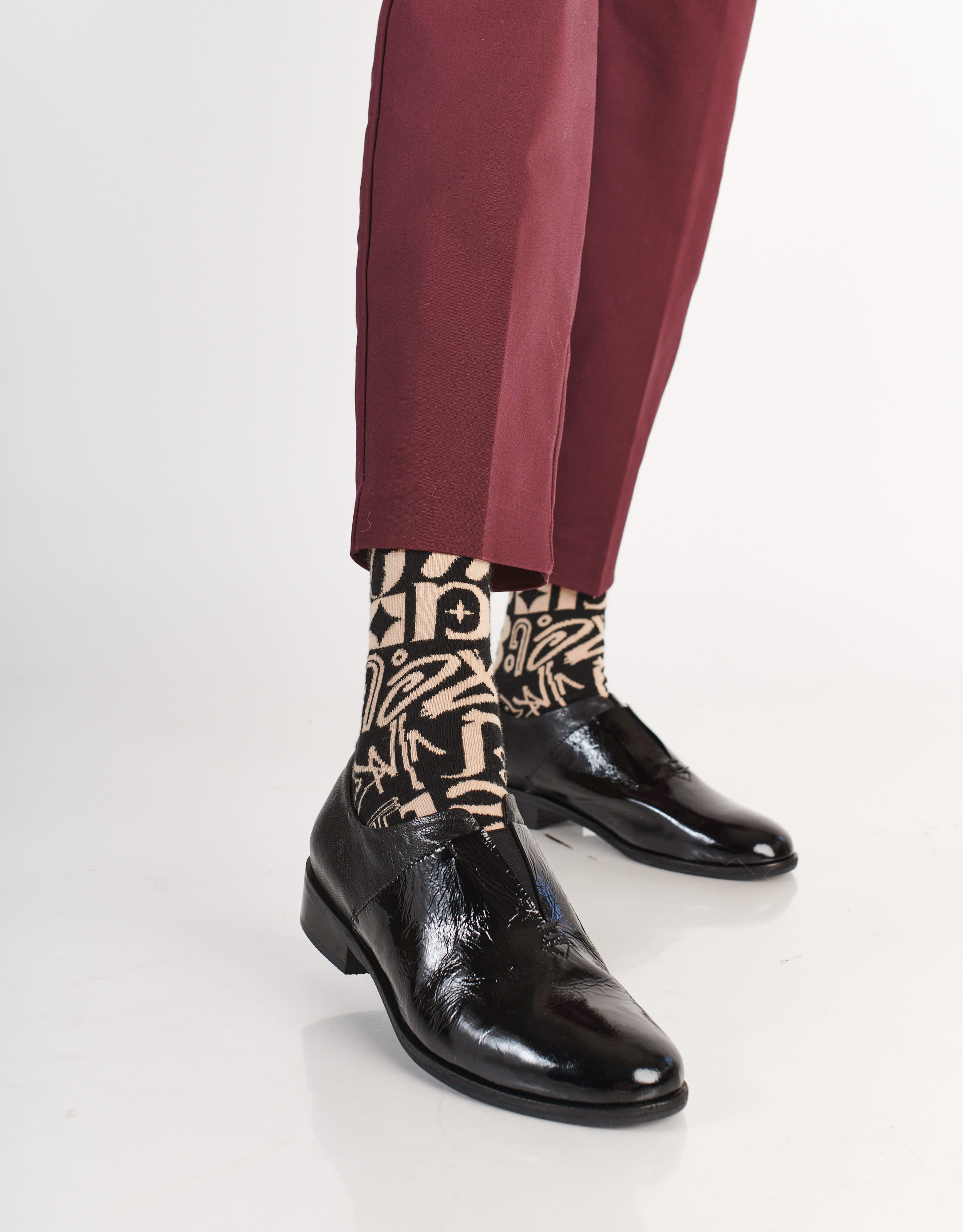 נעלי נשים - Yuko Imanishi - נעליים משולבות  RIKO - שחור2