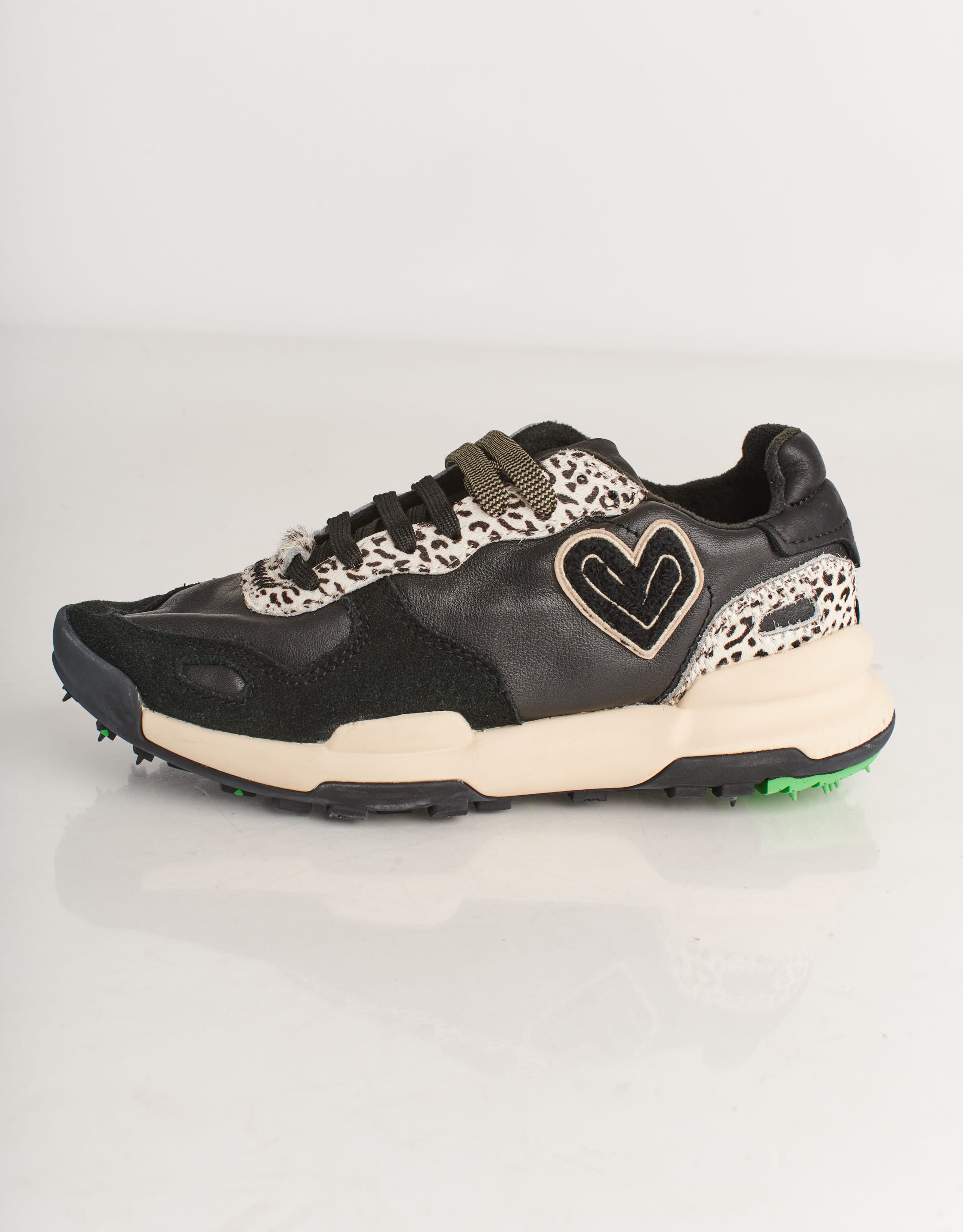 נעלי נשים - Satorisan - סניקרס עור CHACRONA - שחור2