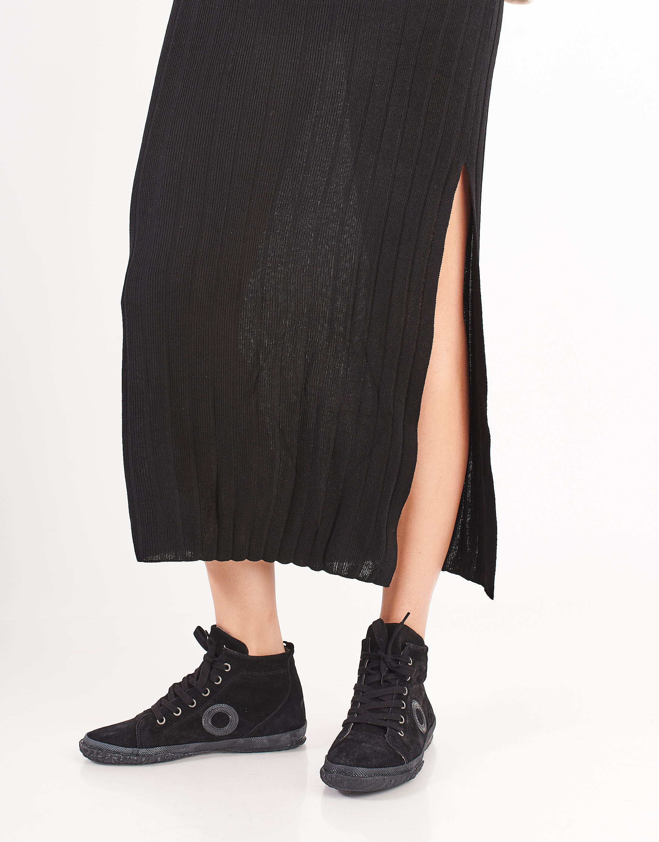 נעלי נשים - Aro - סניקרס זמש גבוהות WILLY - שחור3