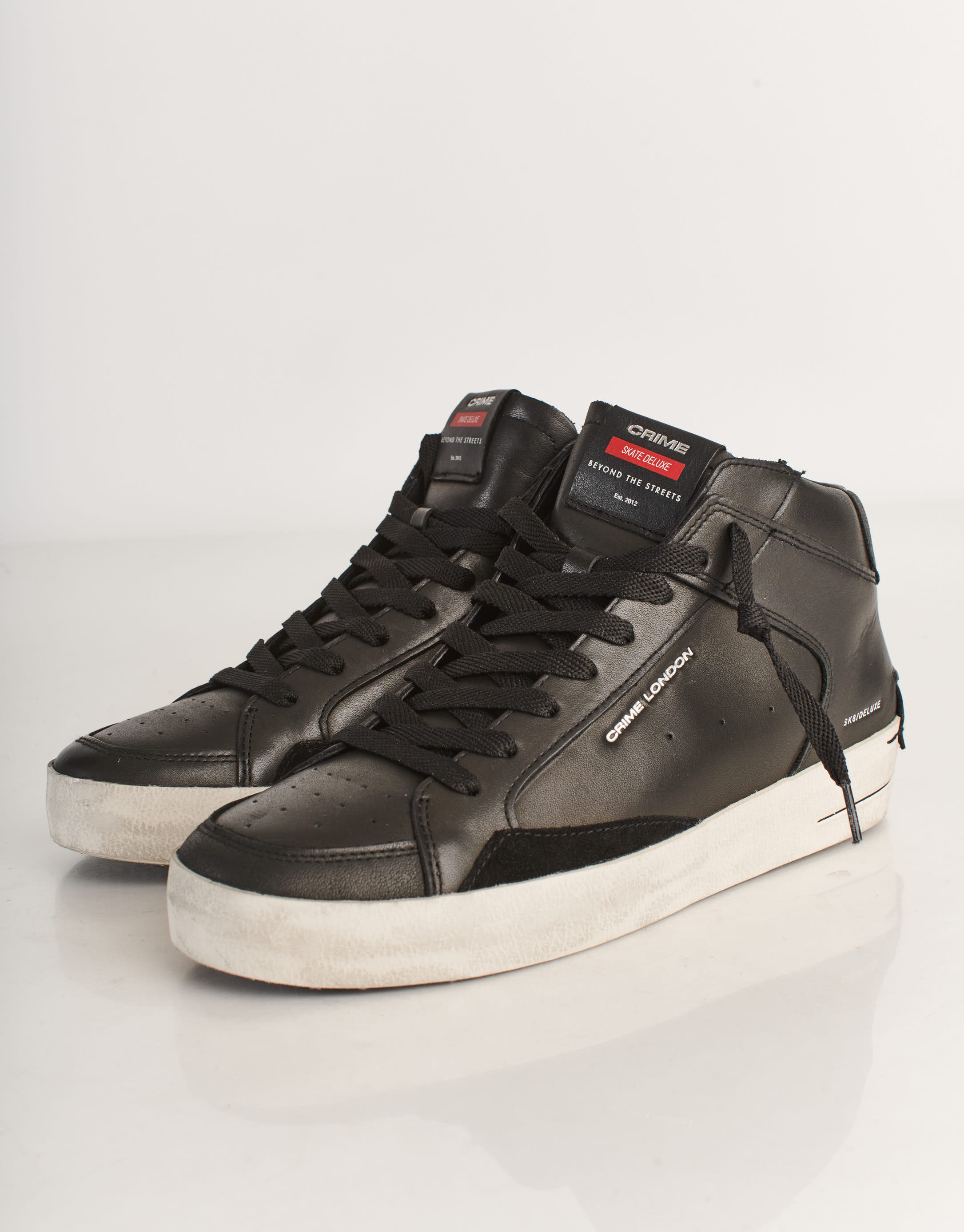 נעלי גברים - Crime London - סניקרס גבוהות NICK - שחור3