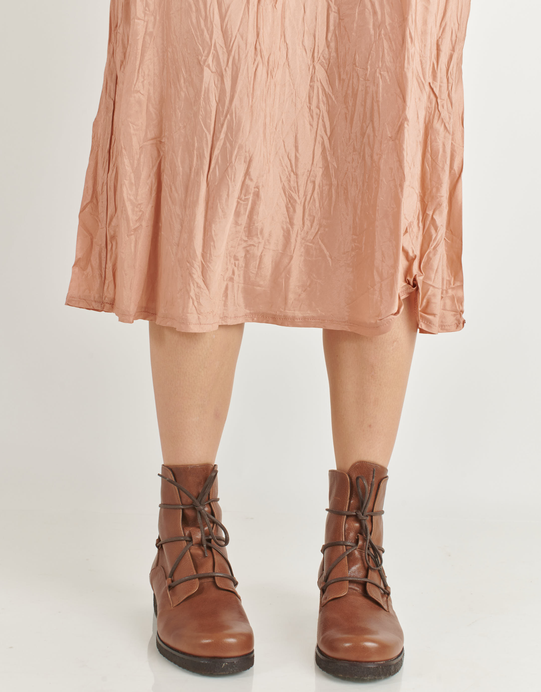 נעלי נשים - Vialis - מגפוני עור KIOTO - חום3