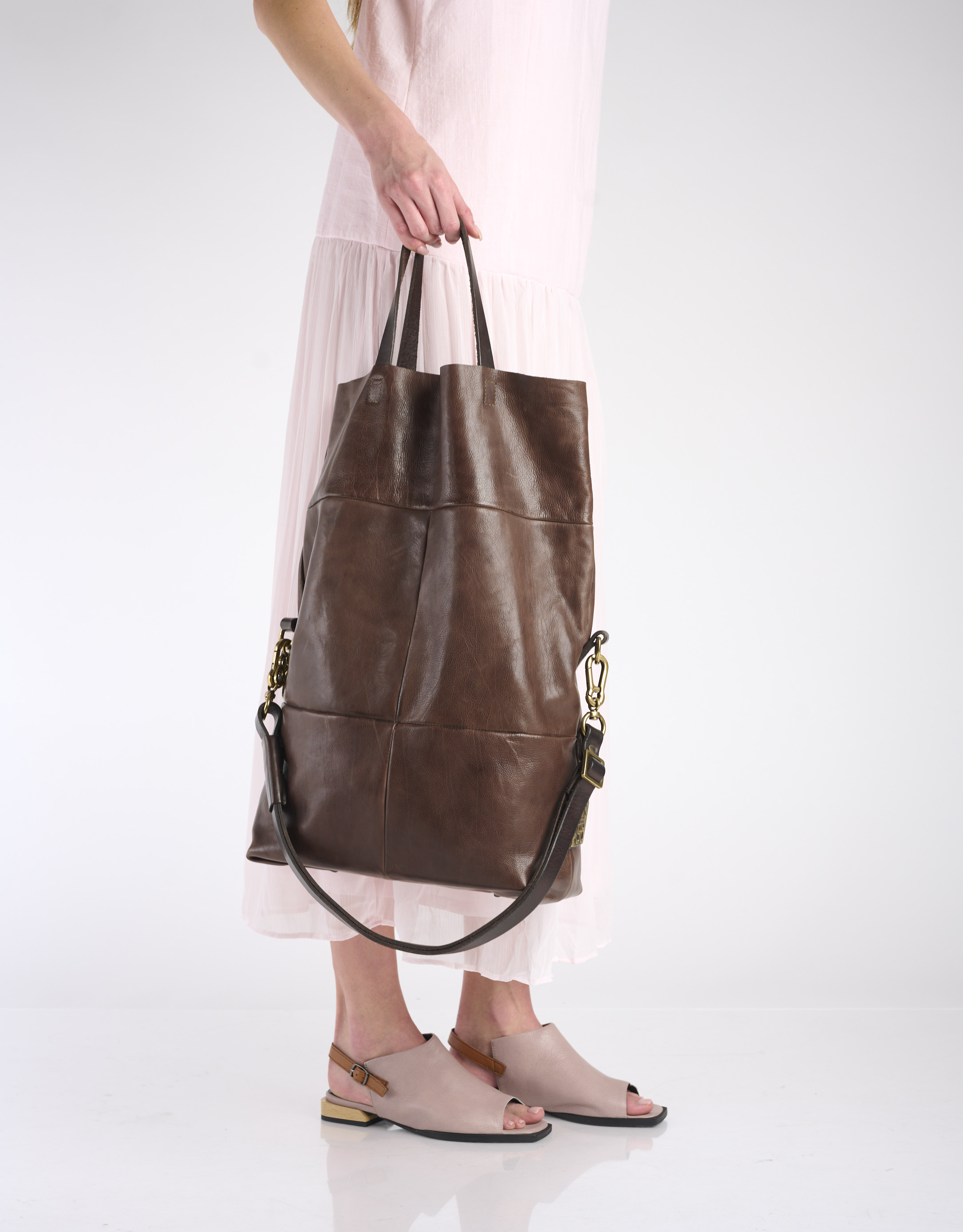 נעלי נשים - A.S. 98 - תיק עור STEFANIA - חום