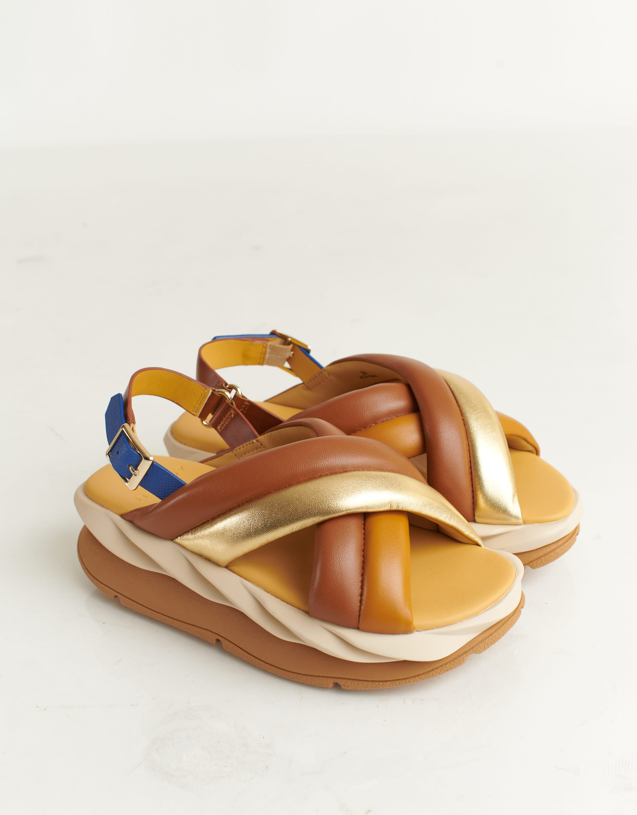 נעלי נשים - 4CCCCEES - סנדלי פלטפורמה MELLOW MEL - חום3