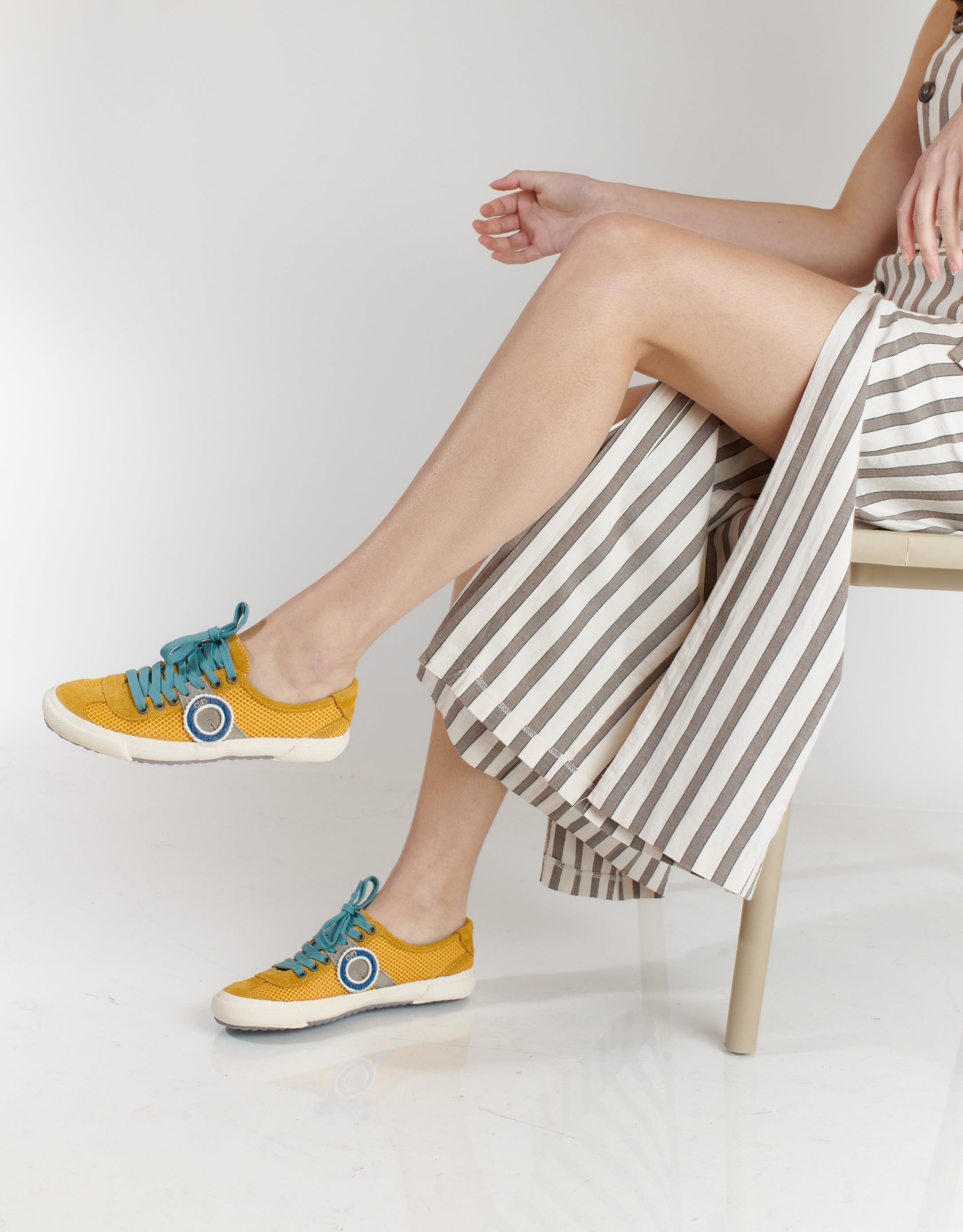 נעלי נשים - Aro - סניקרס RUNA - צהוב3