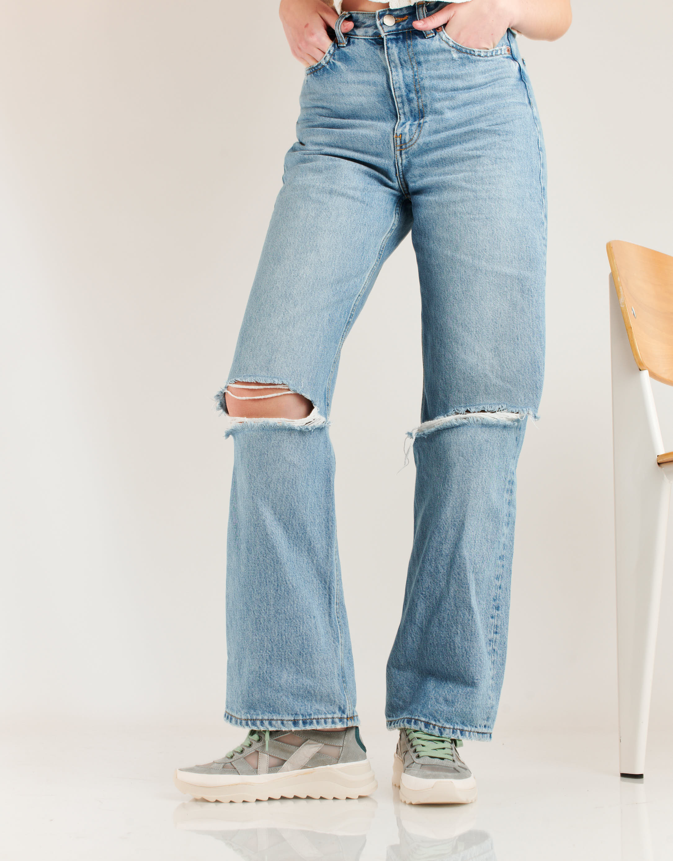 נעלי נשים - Aro - סניקרס רשת LEEN - אפור3