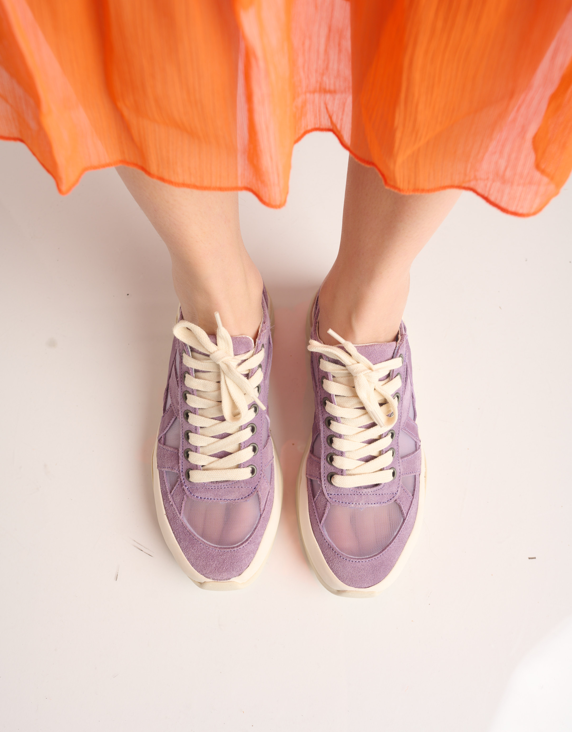 נעלי נשים - Aro - סניקרס רשת LEEN - סגול3