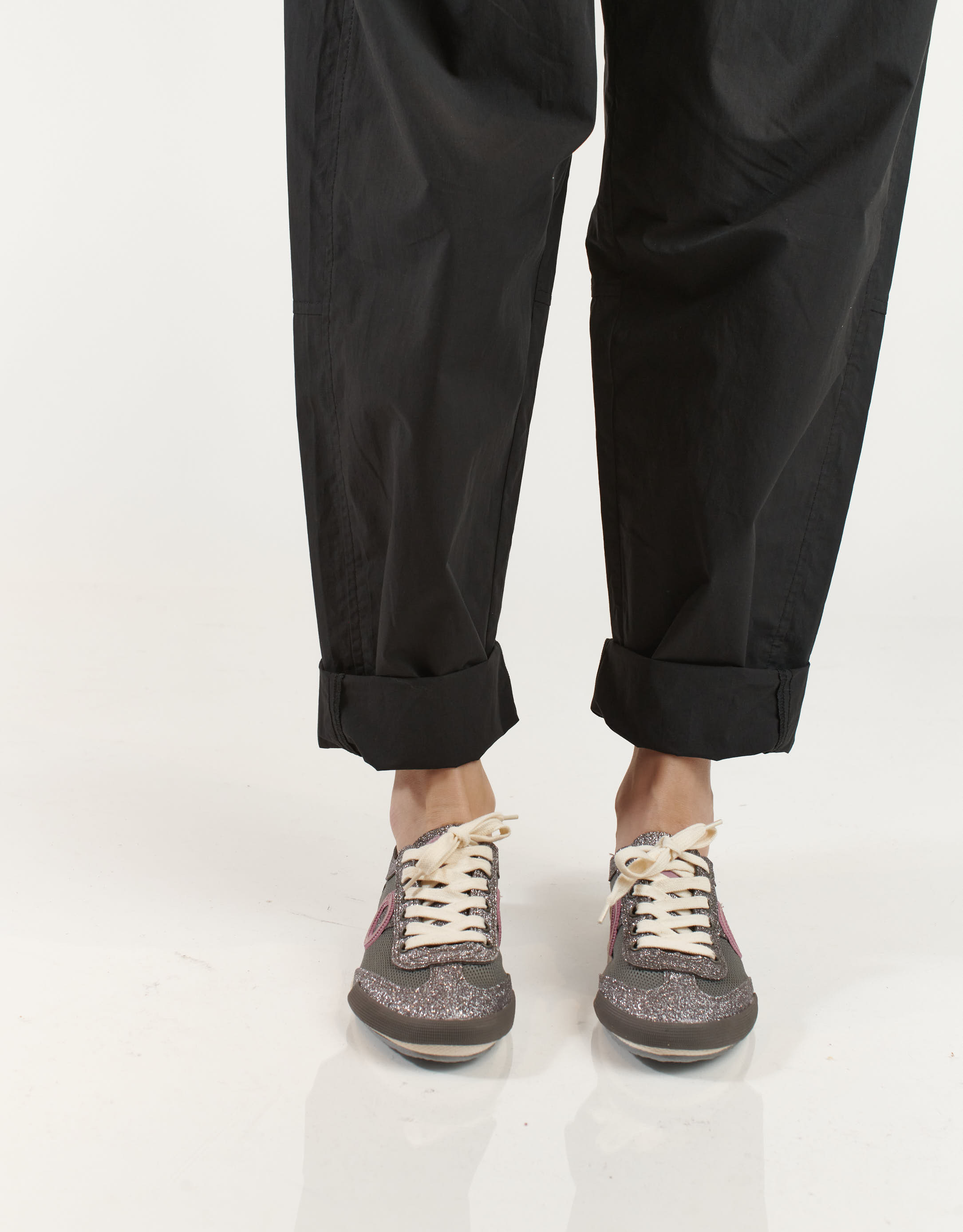 נעלי נשים - Aro - סניקרס JOANETA GLITTER - כסף3