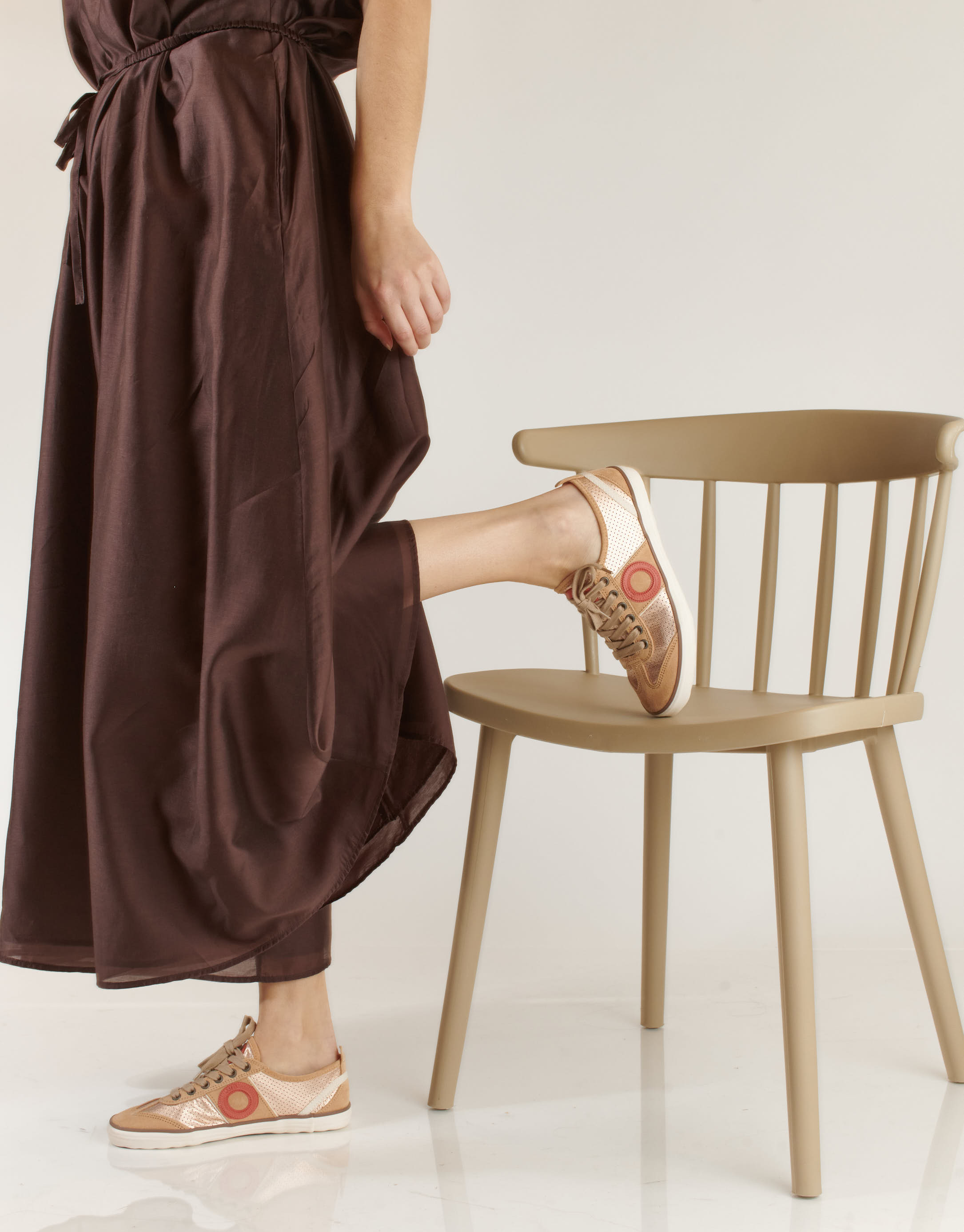 נעלי נשים - Aro - סניקרס PICADA מטאלי - ורוד2