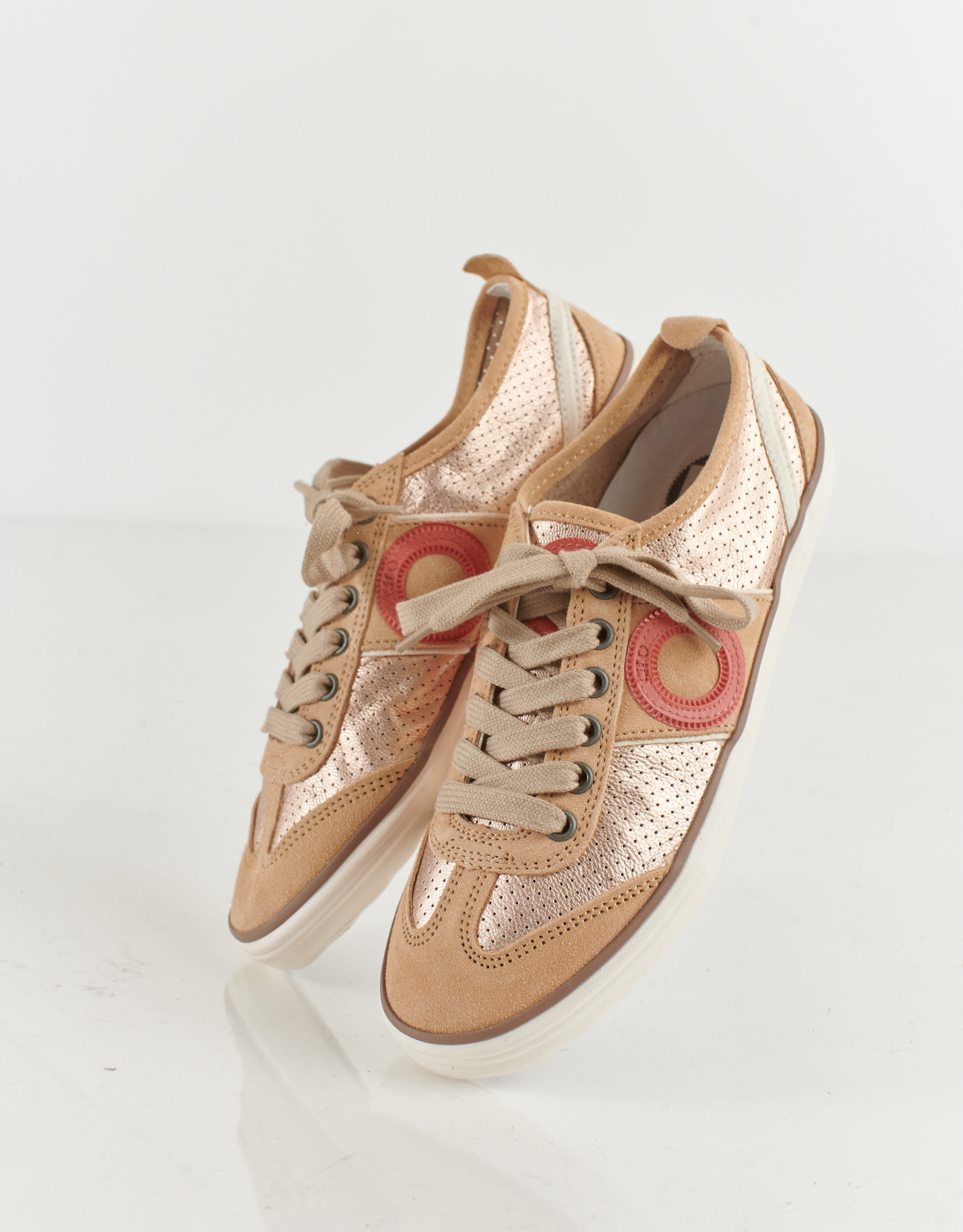 נעלי נשים - Aro - סניקרס PICADA מטאלי - ורוד3