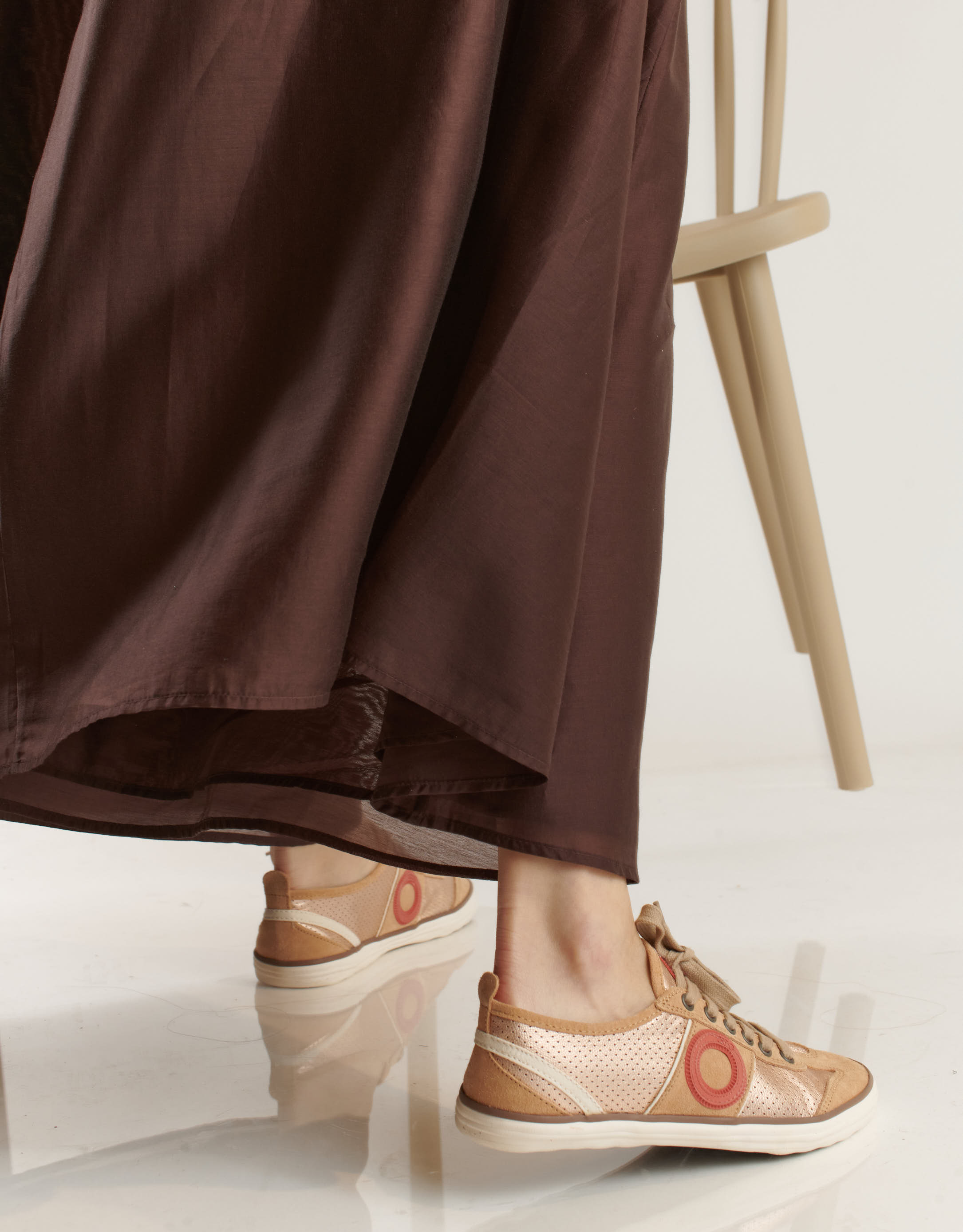 נעלי נשים - Aro - סניקרס PICADA מטאלי - ורוד4