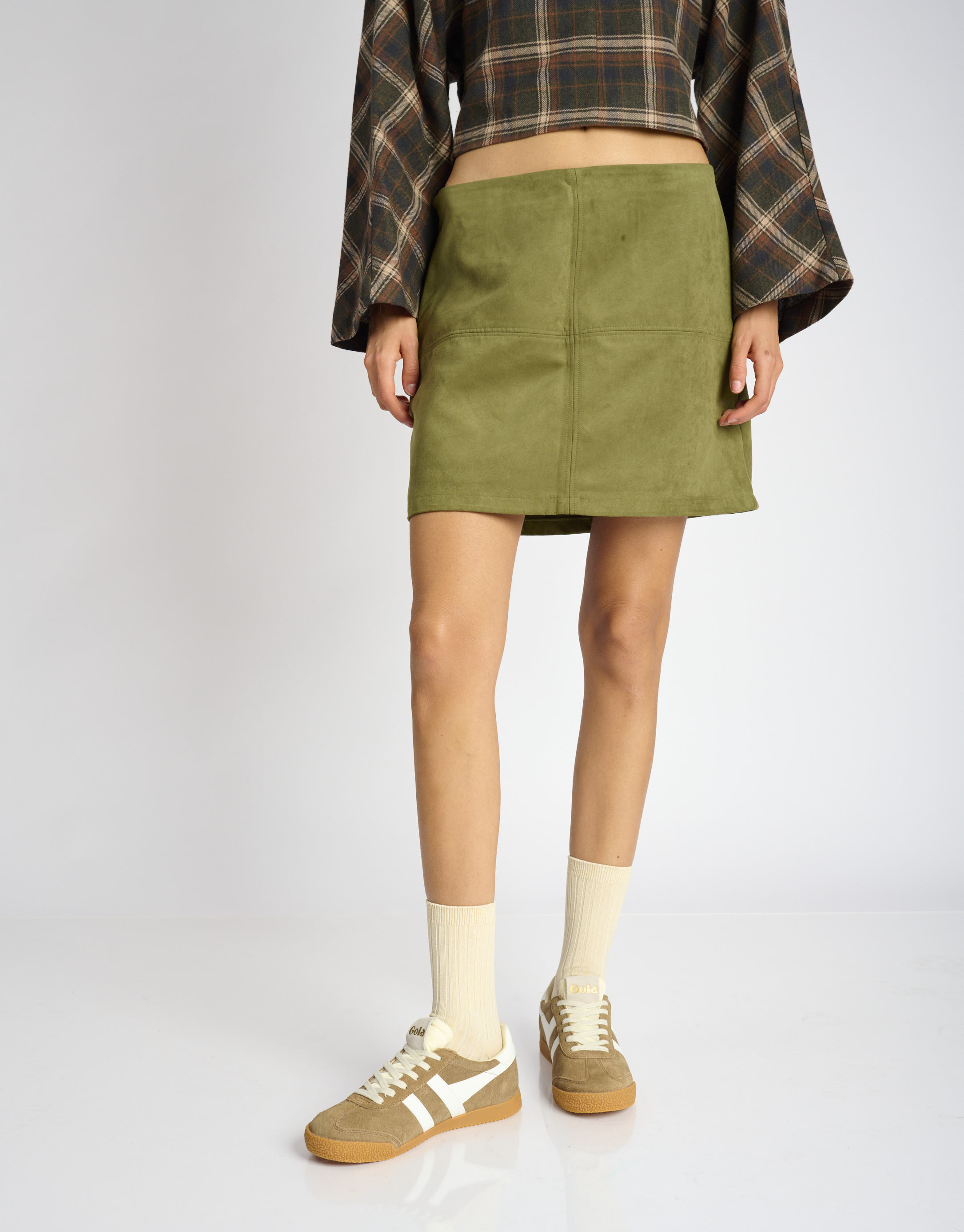 נעלי נשים - Gola - סניקרס ELAN - חום בהיר4