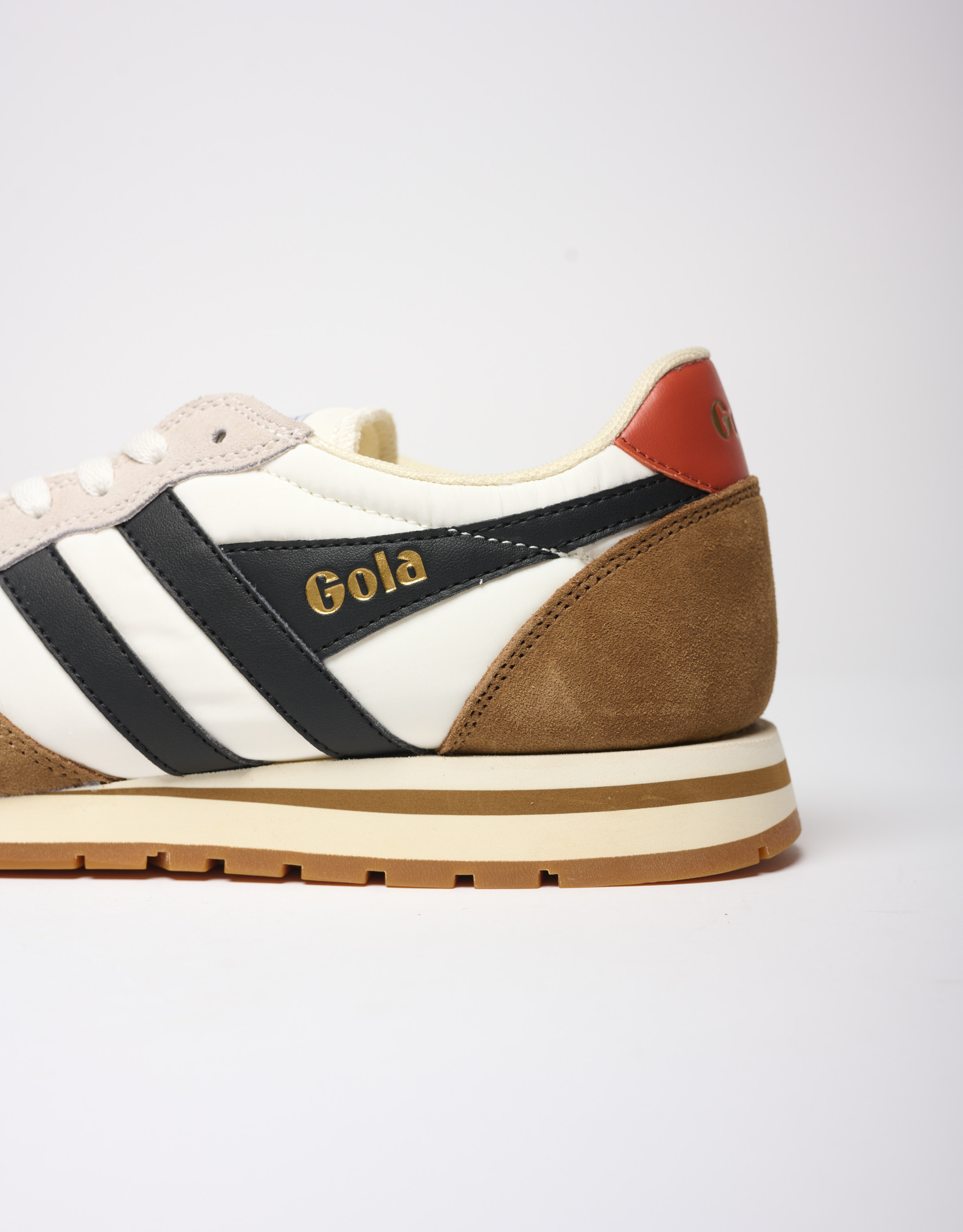 נעלי גברים - Gola - סניקרס DAYTONA CHUTE - לבן   חום3