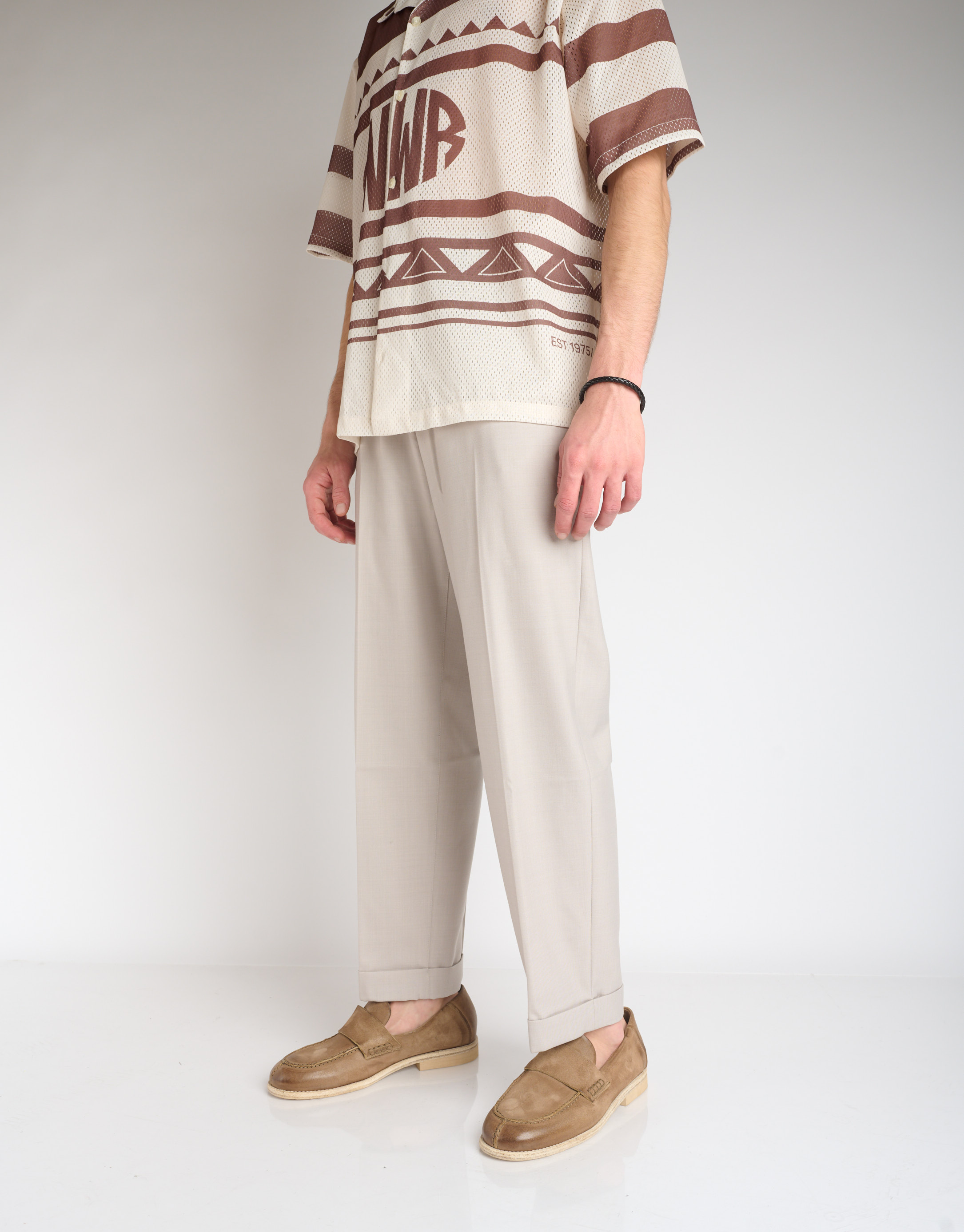 נעלי גברים - A.S. 98 - נעלי מוקסין OPLA - חום בהיר2