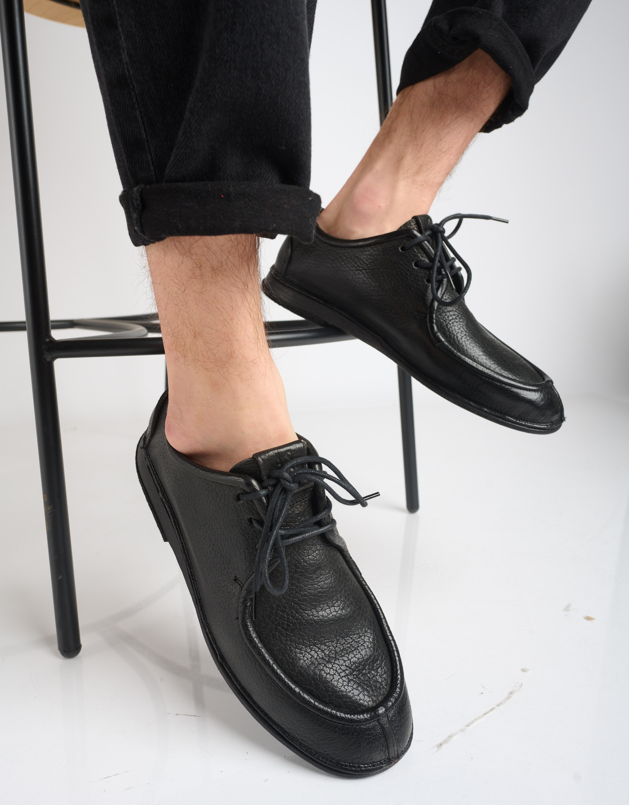 נעלי גברים - A.S. 98 - נעלי עור ALFREDO - שחור4