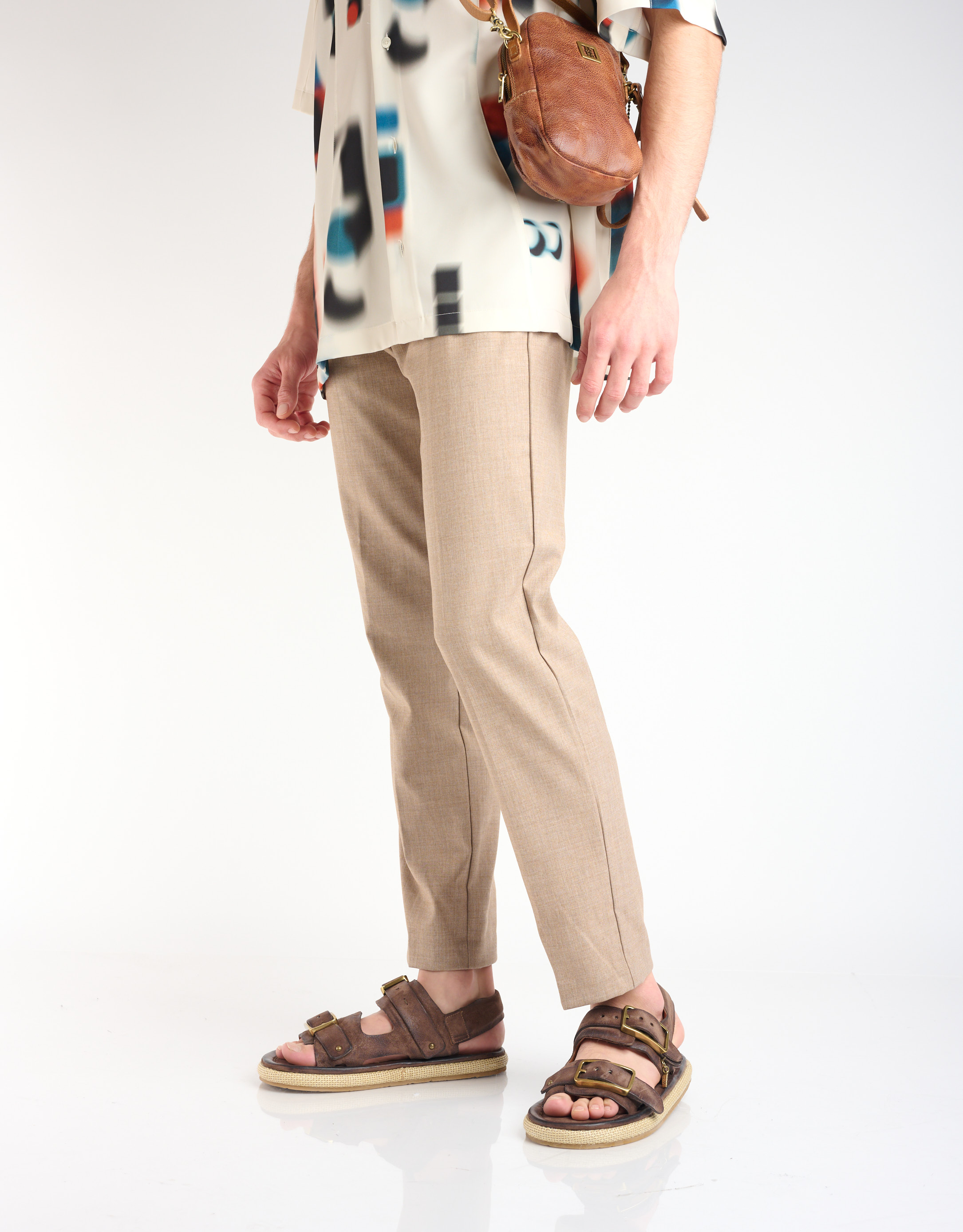 נעלי גברים - A.S. 98 - סנדלי עור MARCO - חום2