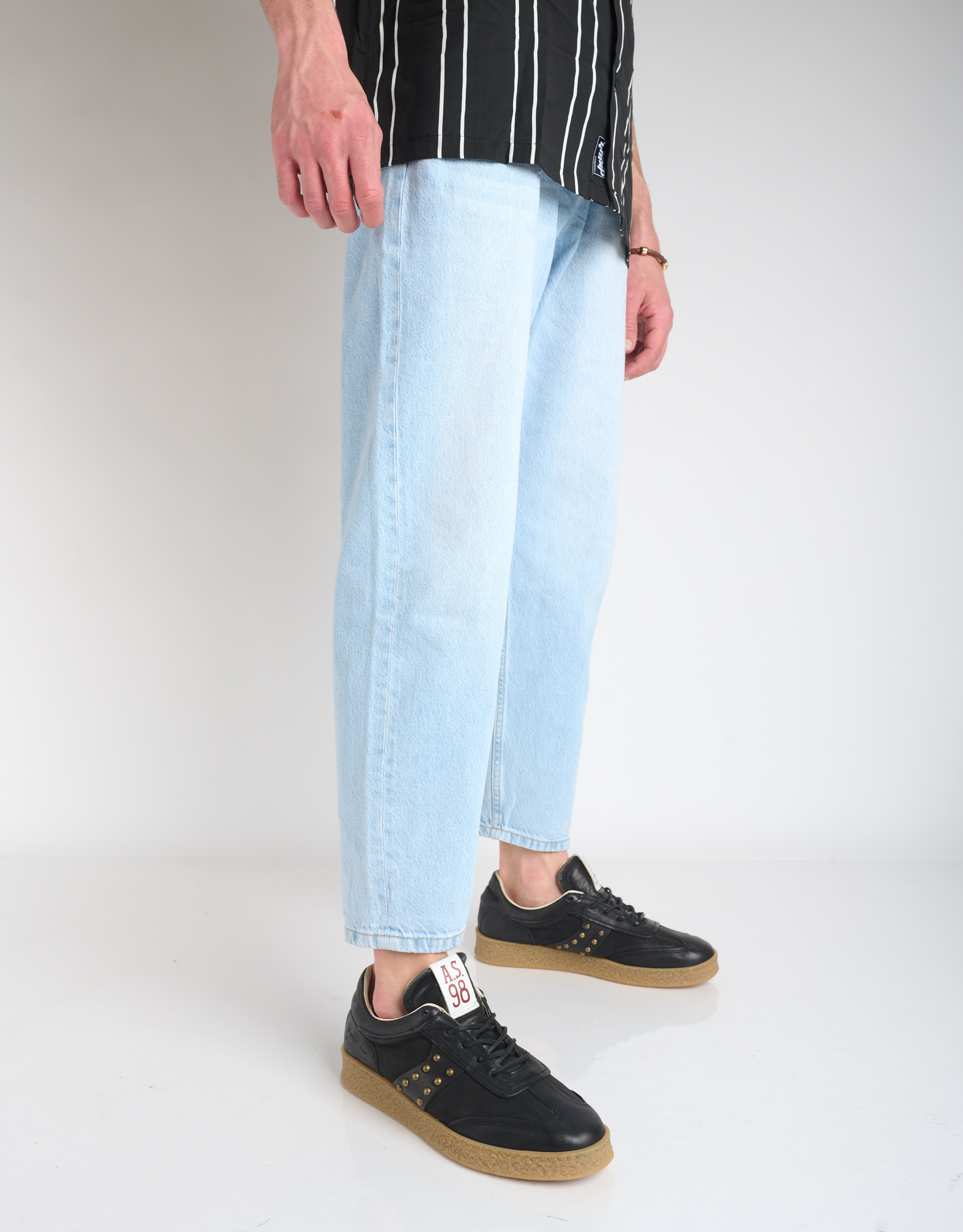 נעלי גברים - A.S. 98 - סניקרס עם ניטים WEB - שחור3