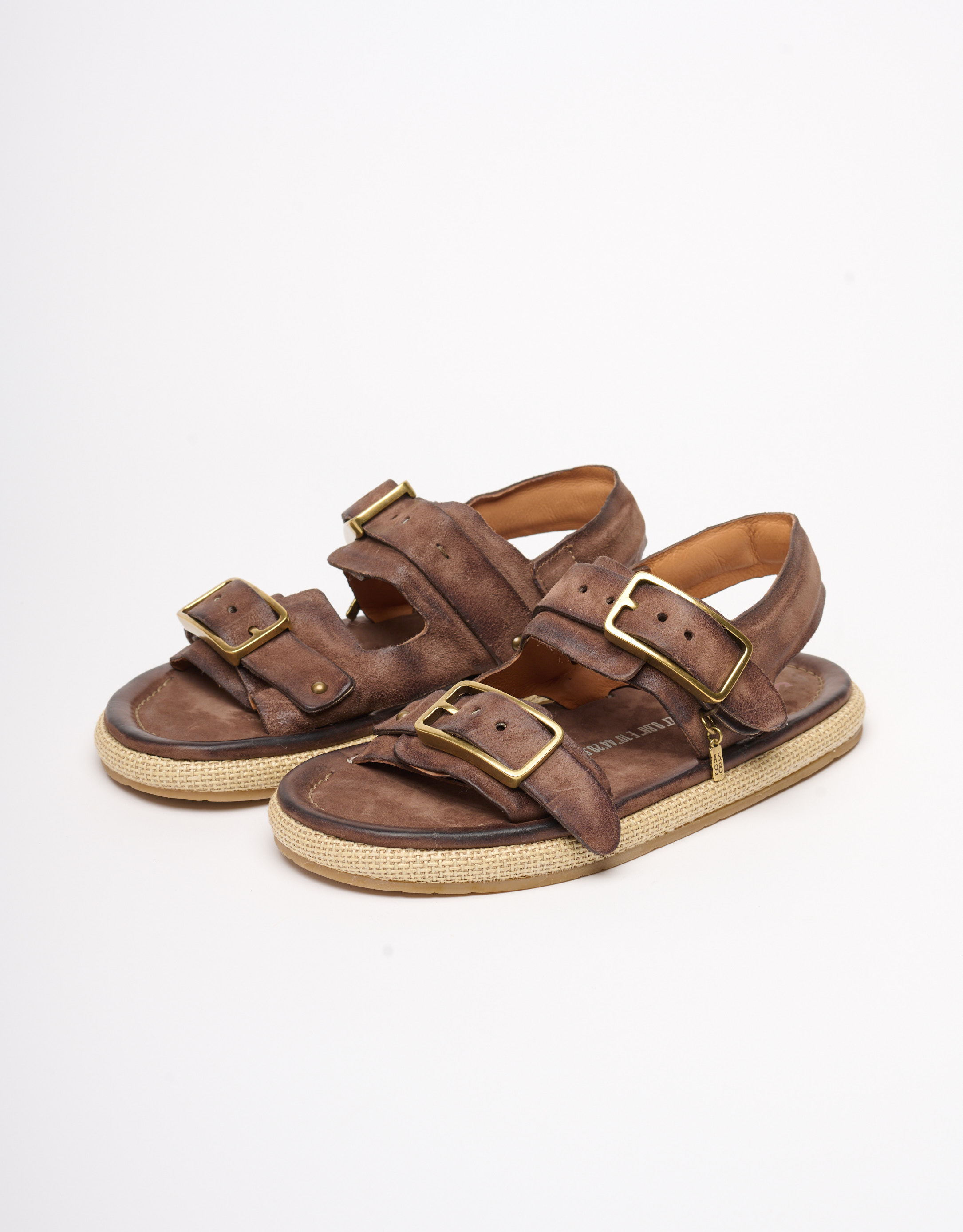 נעלי גברים - A.S. 98 - סנדלי עור MARCO - חום3