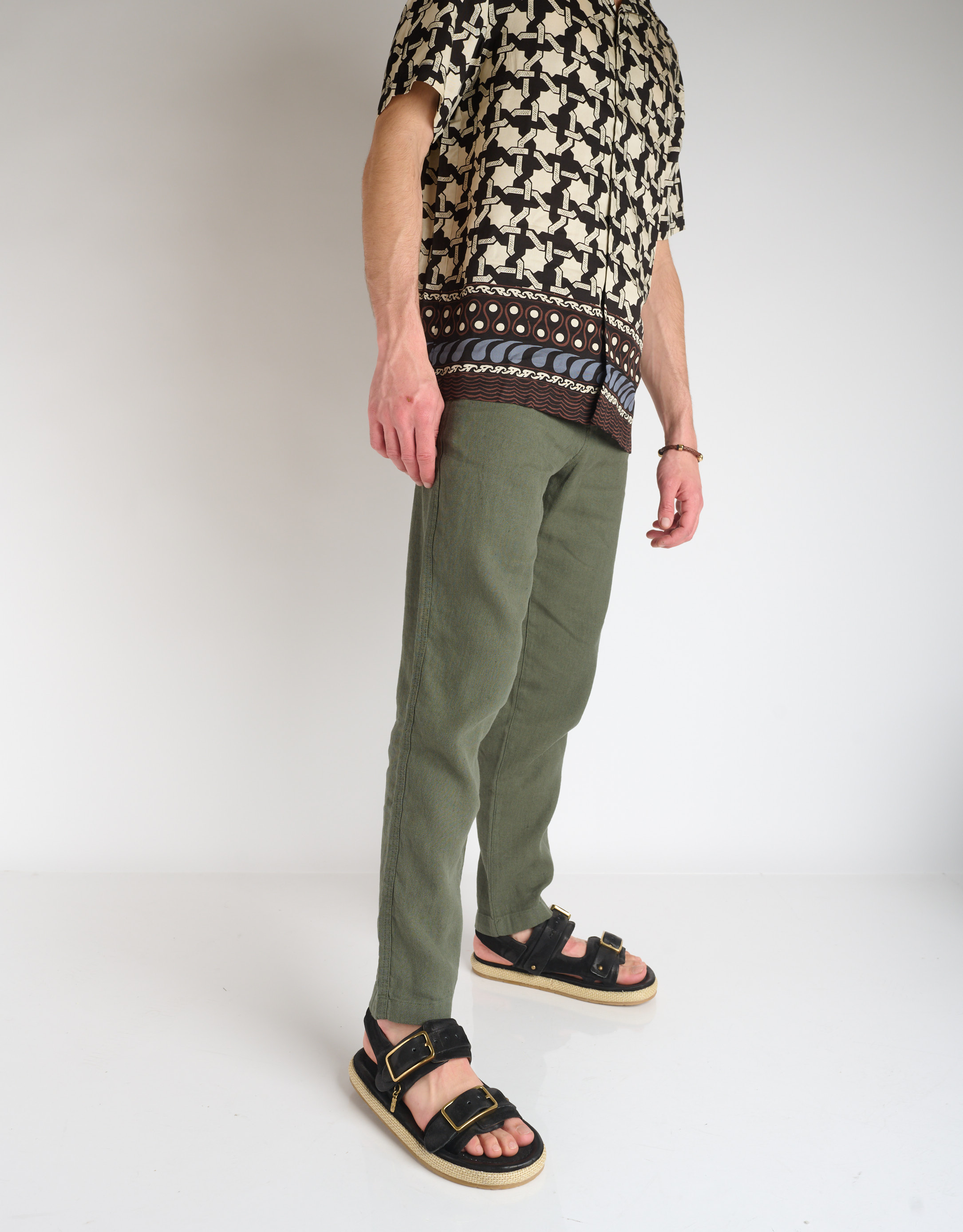 נעלי גברים - A.S. 98 - סנדלי עור MARCO - שחור4