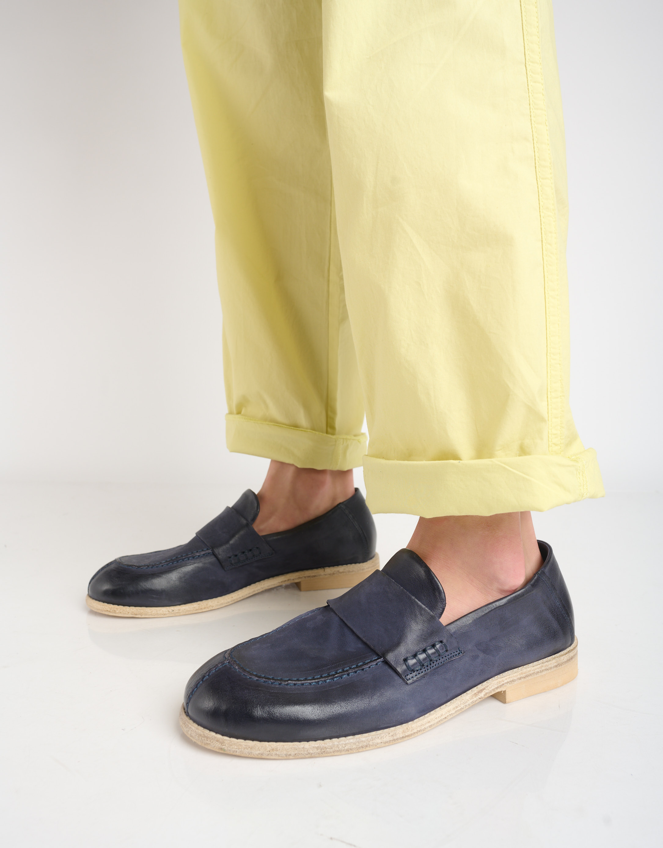 נעלי גברים - A.S. 98 - נעלי מוקסין OPLA - כחול4