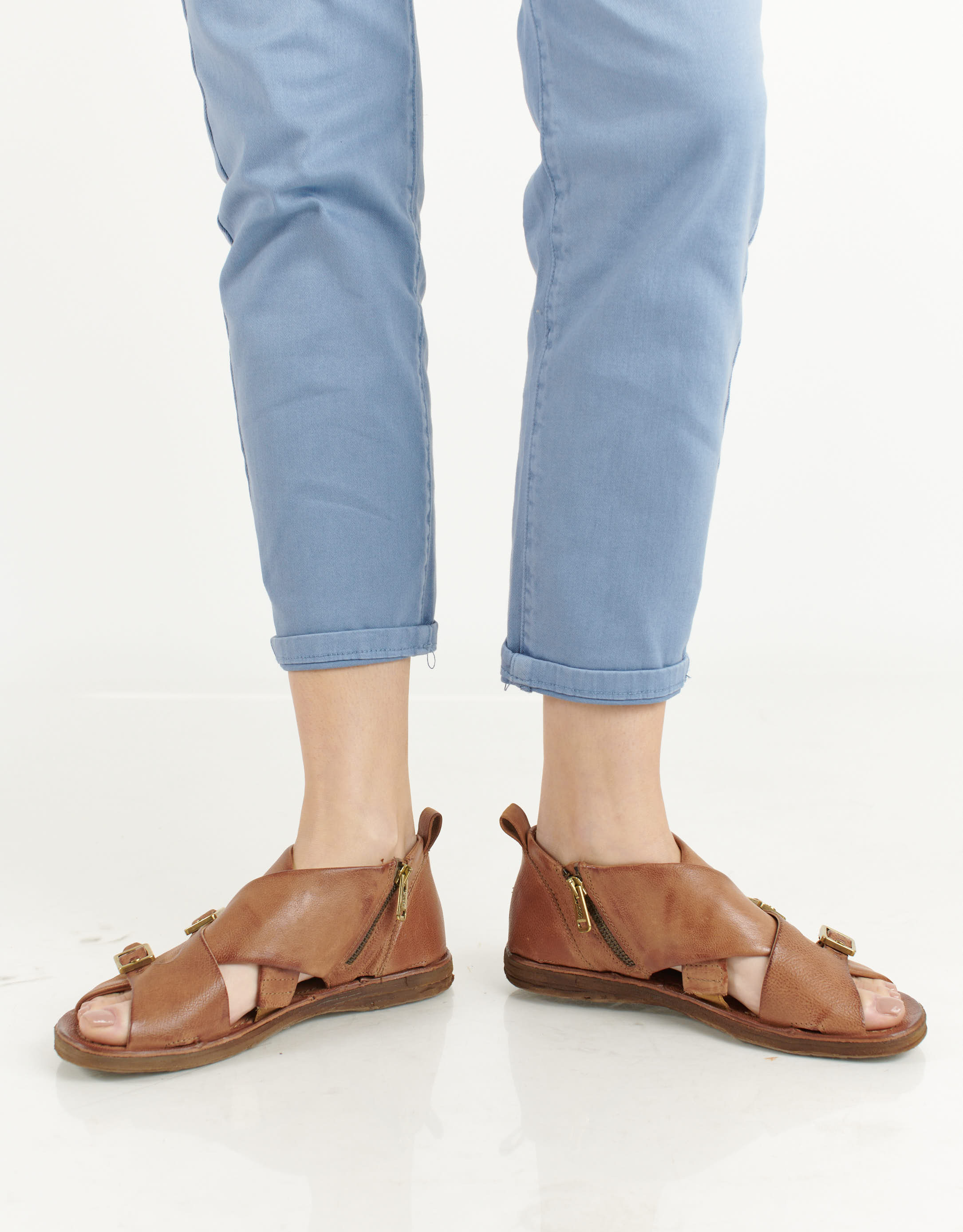 נעלי נשים - A.S. 98 - סנדלים סגורים RAMOS - חום3