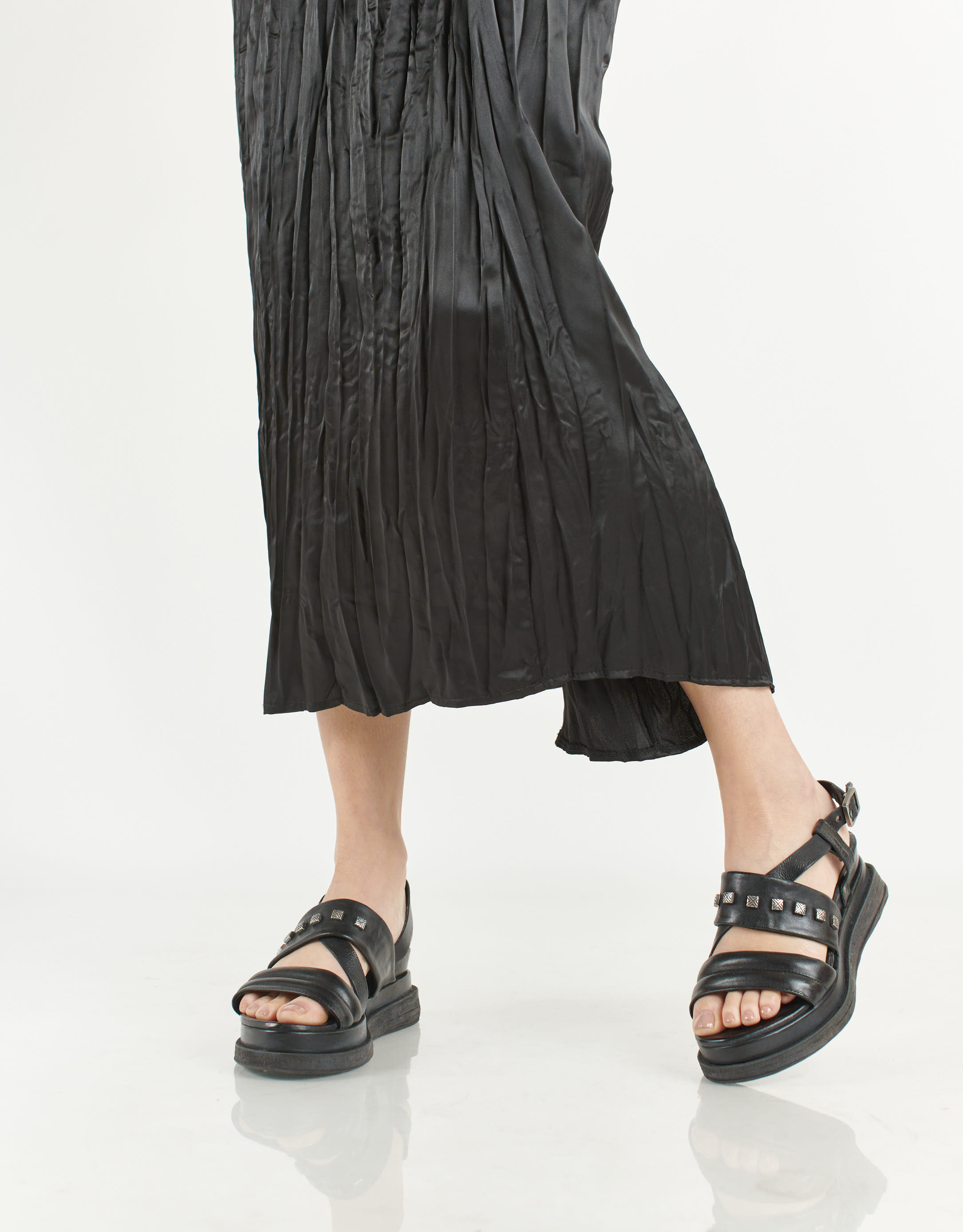 נעלי נשים - A.S. 98 - סנדלי עור LAGOS - שחור2