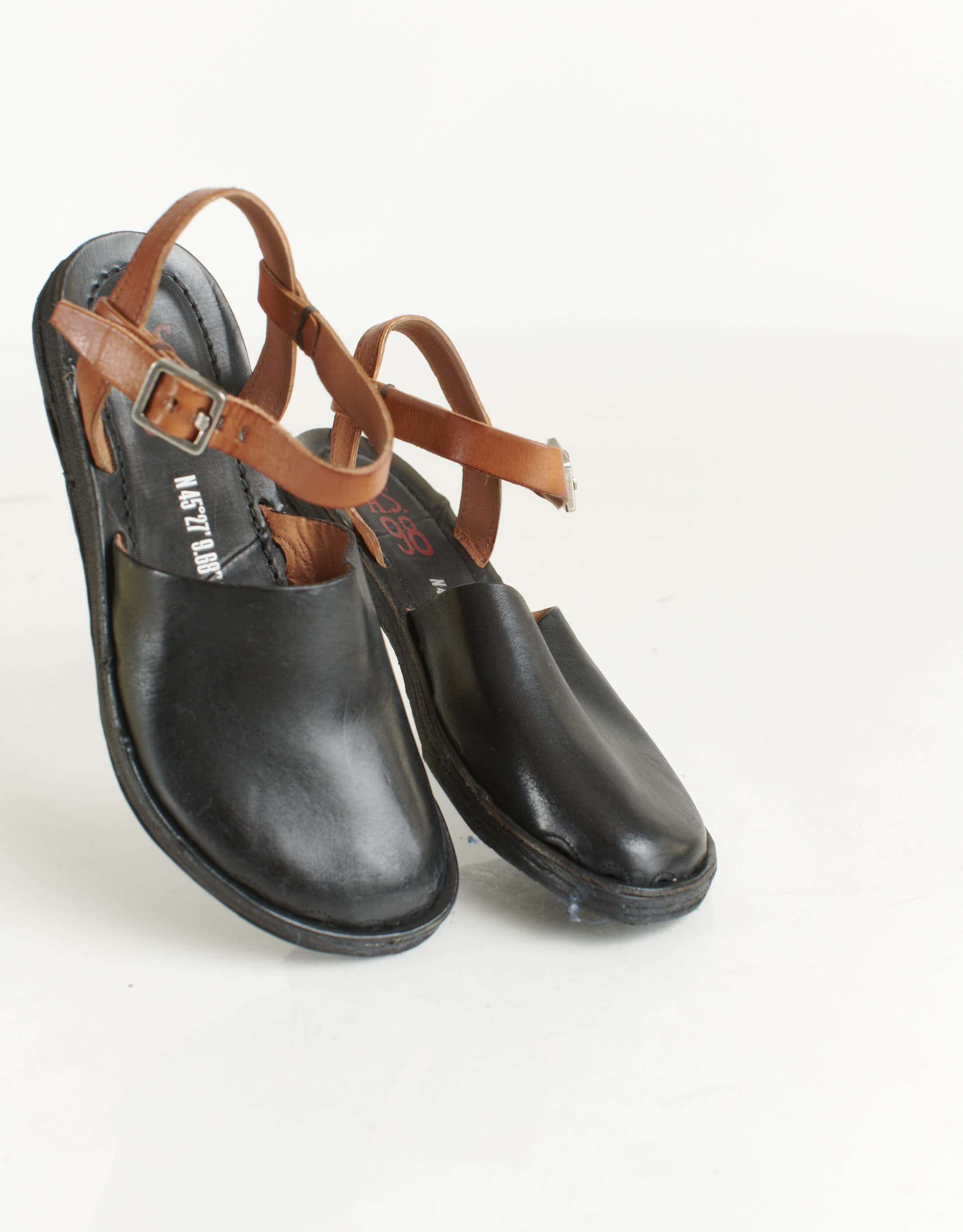 נעלי נשים - A.S. 98 - סנדלים משולבים RAMOS - שחור2